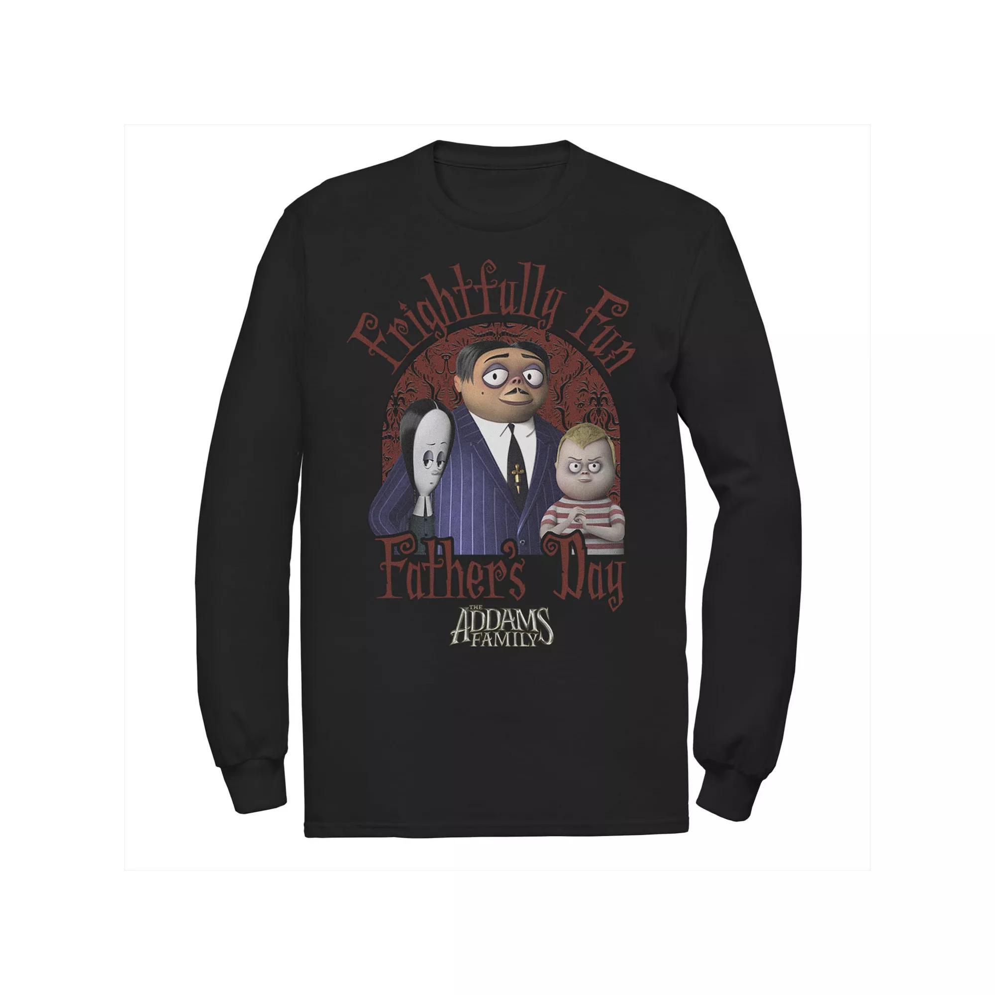 Mens The Addams Family Frightfully Fun Fathers Day Portrait Tee Product Image