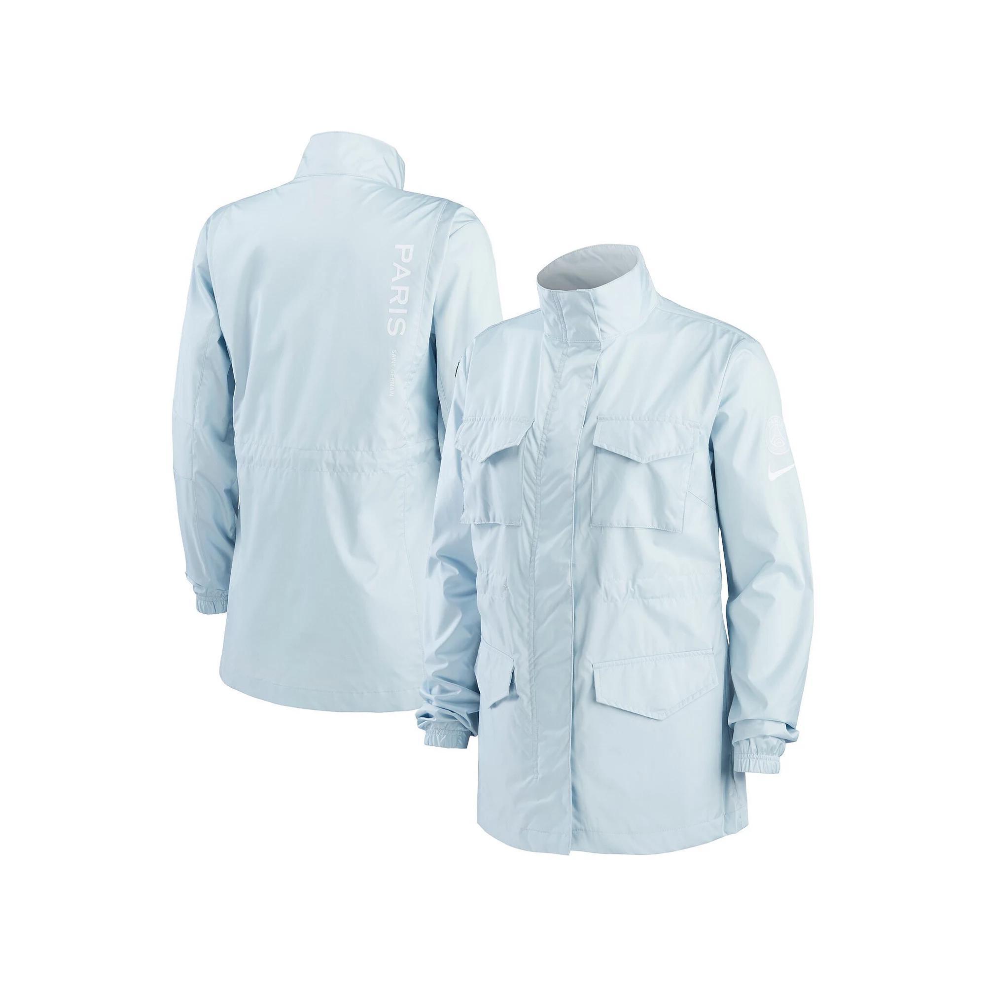Women's Nike Light Blue Paris Saint-Germain M65 Woven Full-Zip Jacket, Size: XL, Psg Light Product Image