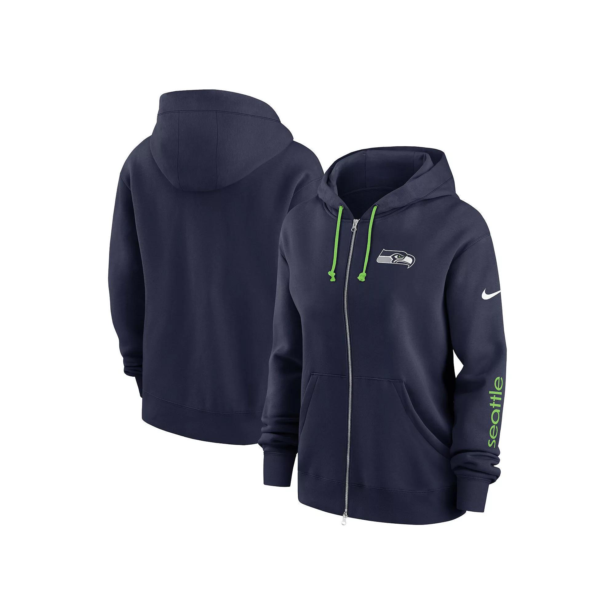 Women's Nike Midnight Green Philadelphia Eagles Phoenix Hoodie Full-Zip Sweatshirt, Size: XL Product Image