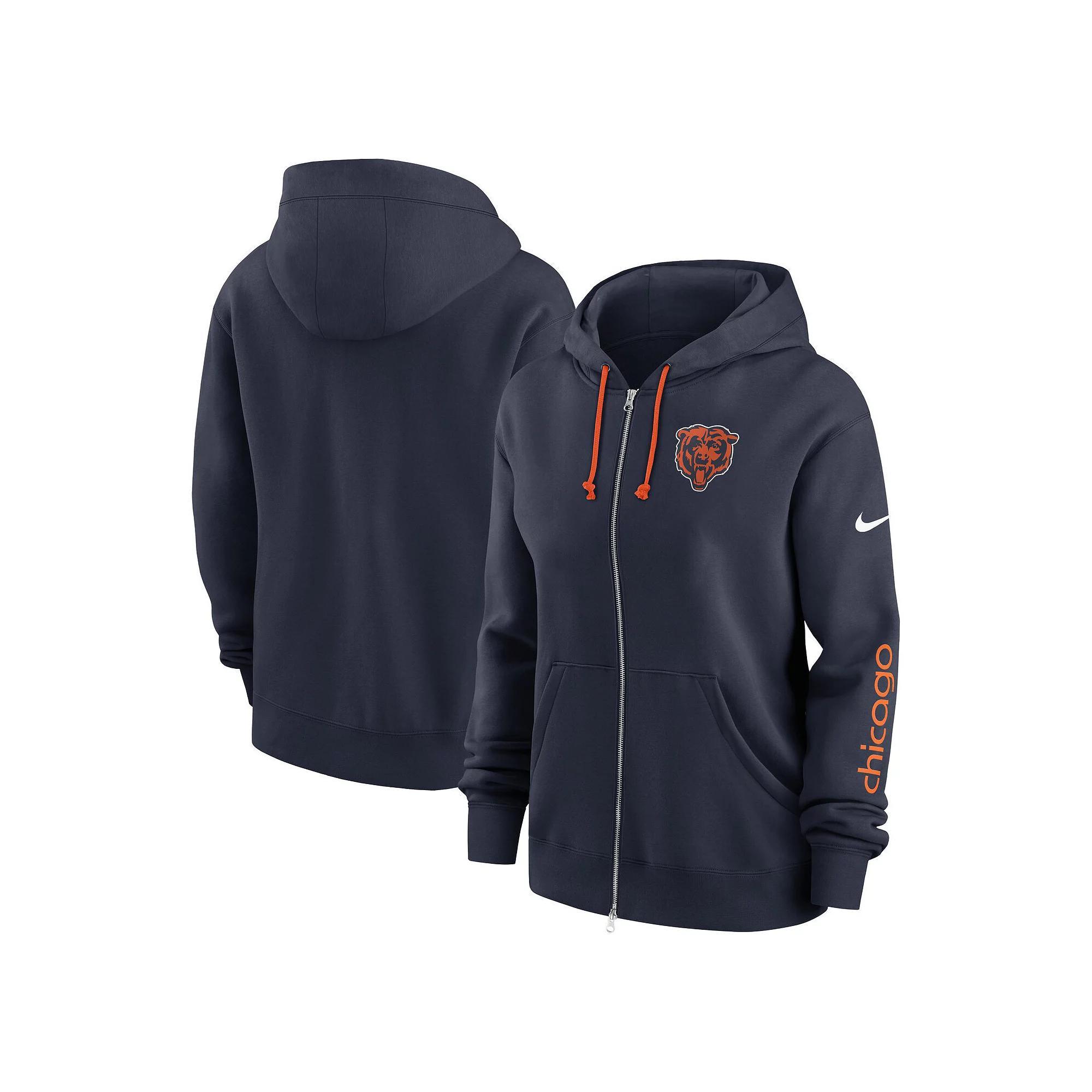 Women's Nike Midnight Green Philadelphia Eagles Phoenix Hoodie Full-Zip Sweatshirt, Size: XL Product Image