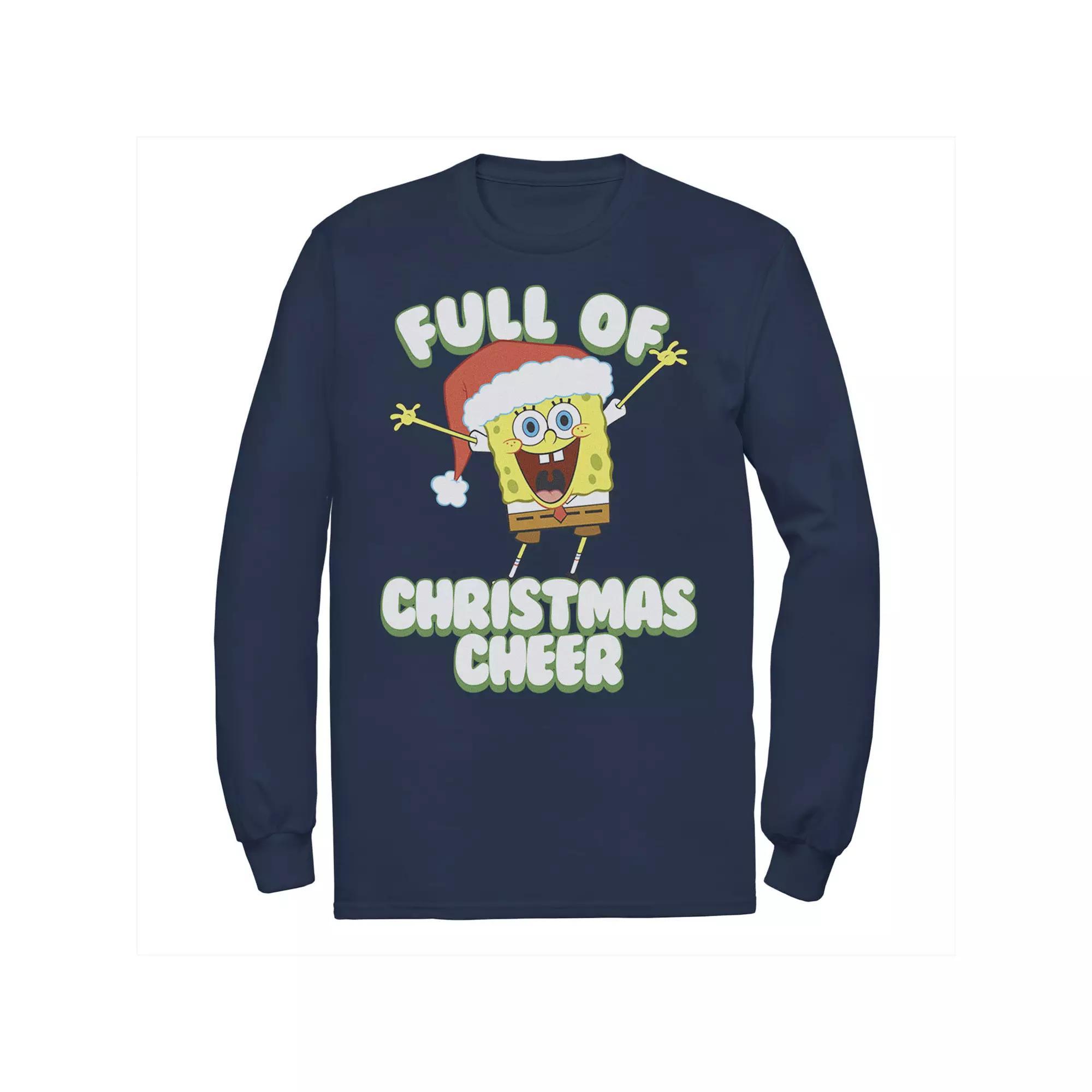 Men's SpongeBob SquarePants Full of Cheer Tee, Size: 3XL, Blue Product Image