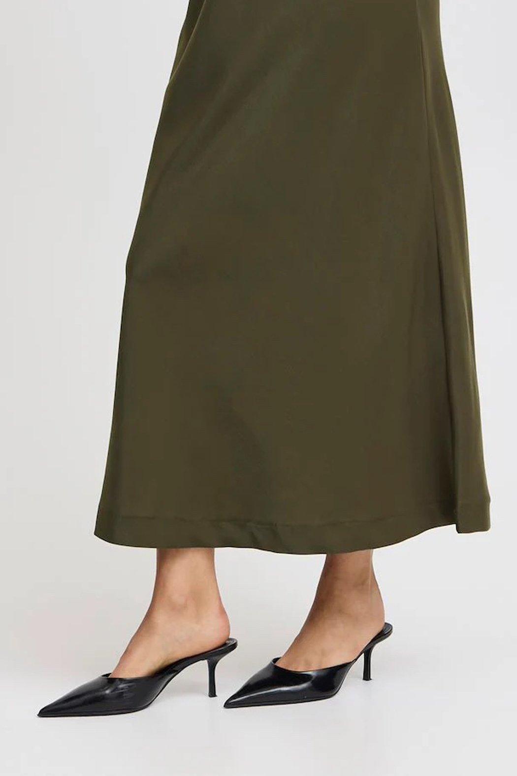 Dolora Satin Maxi Skirt Product Image