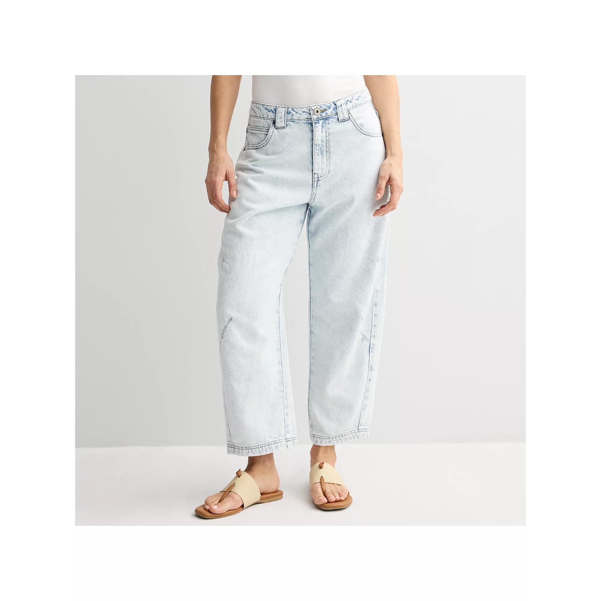 Women's Fourth + Bay Barrel Jeans, Size: 14, Light Blue Product Image