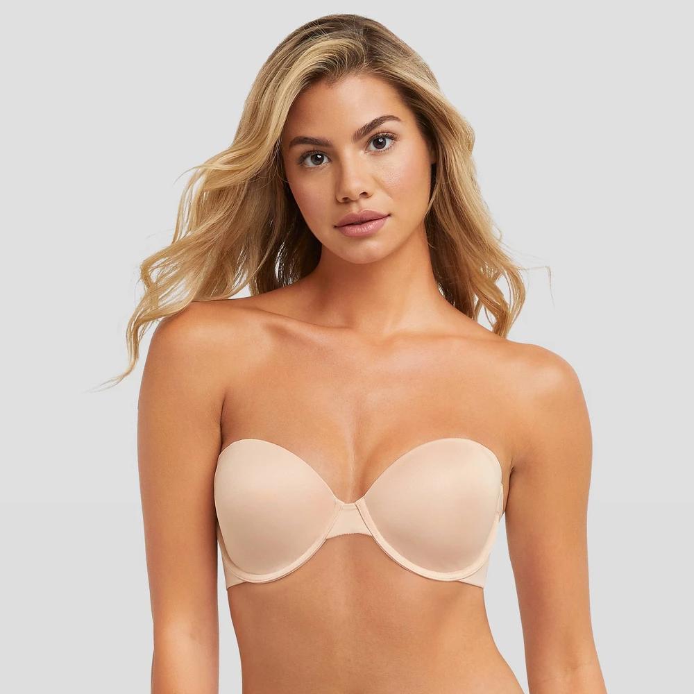 Maidenform Self Expressions Womens Side Smoothing Strapless Bra SE6900 - Black 34B: Convertible, Lightly Lined, Underwire Product Image