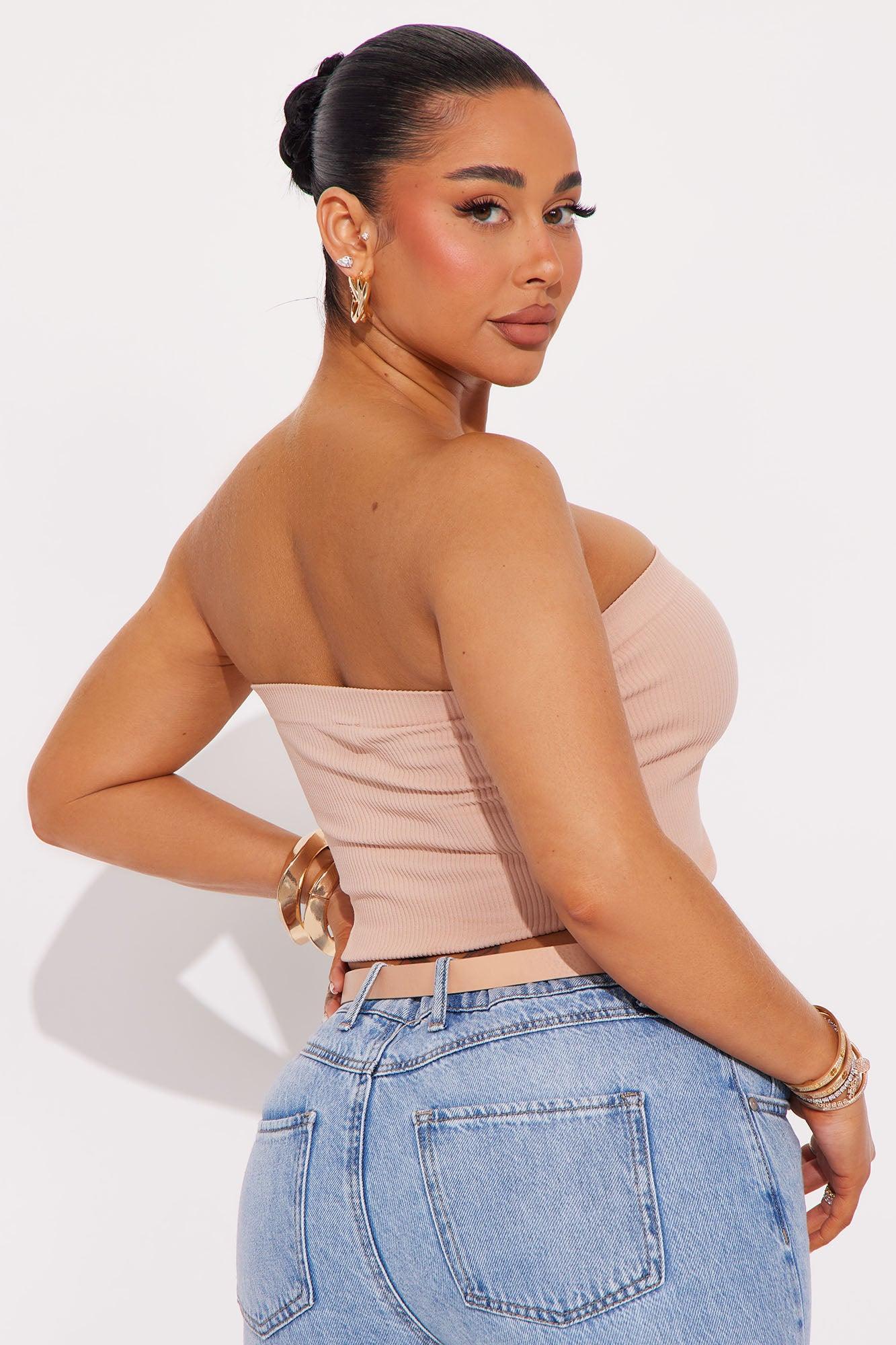 Easy Every Day Seamless Tube Bralette - Beige Product Image