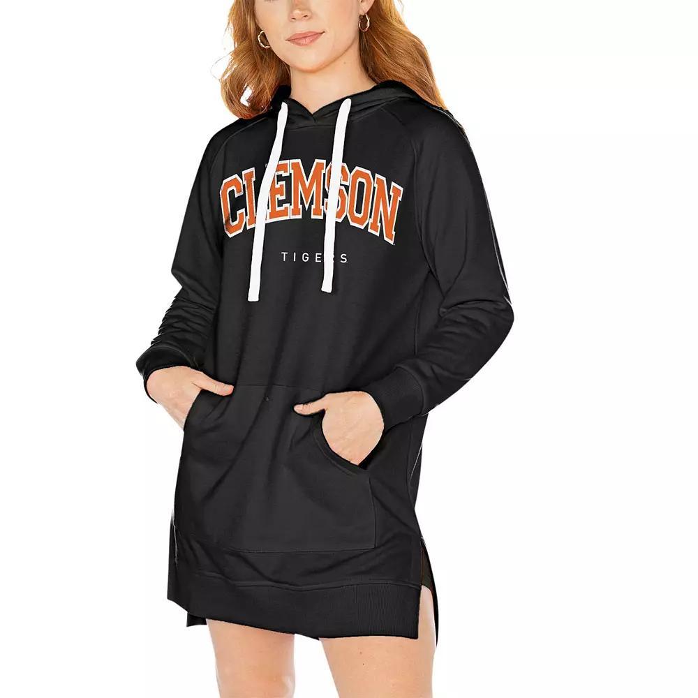 Women's Gameday Couture Black Clemson Tigers Take a Knee Raglan Hooded Sweatshirt Dress, Size: 2XL Product Image
