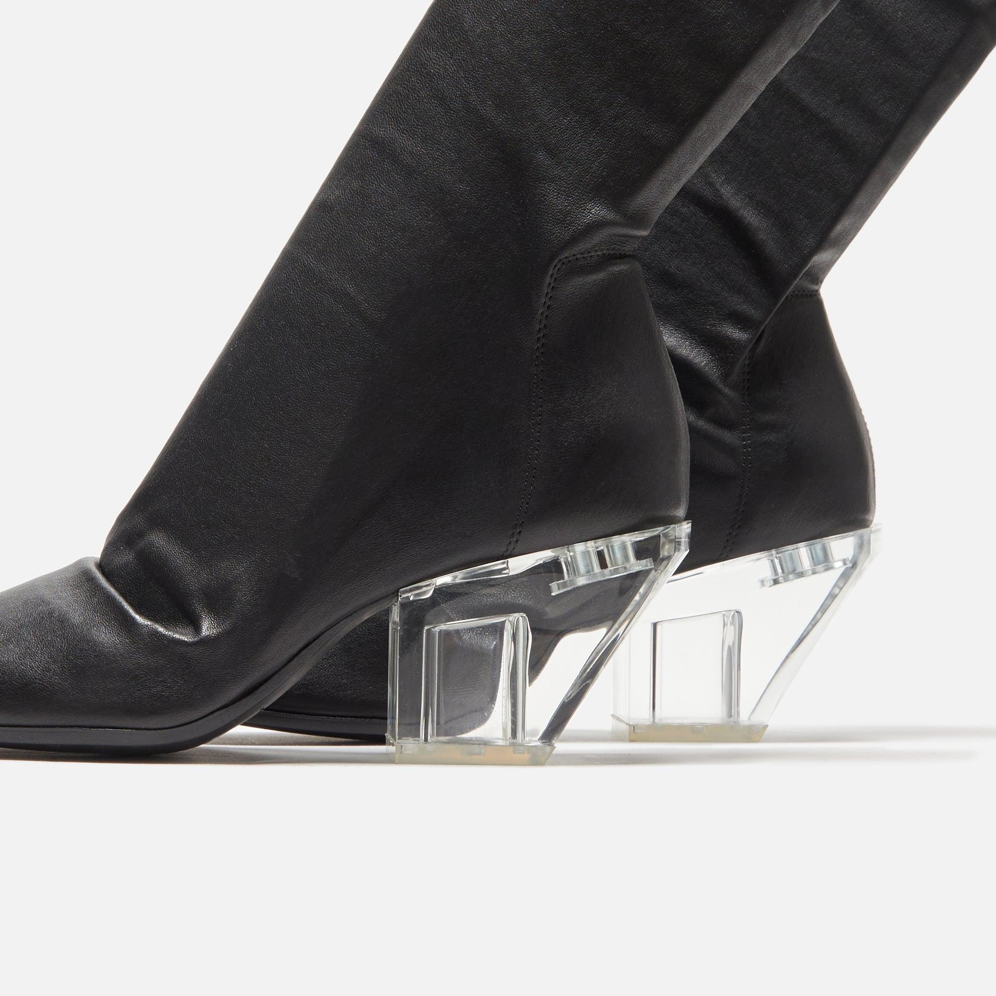 Rick Owens Stretch Sliver - Black / Clear Female Product Image