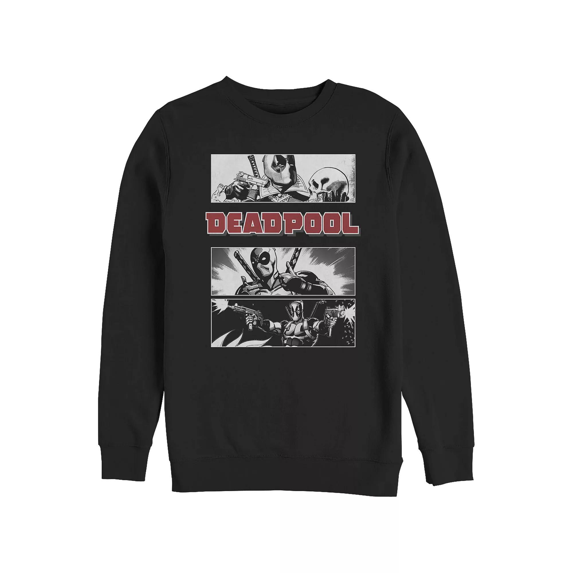 Big & Tall Marvel Deadpool Dead Poet Graphic Fleece, Men's, Size: 3XL Tall, Black Product Image