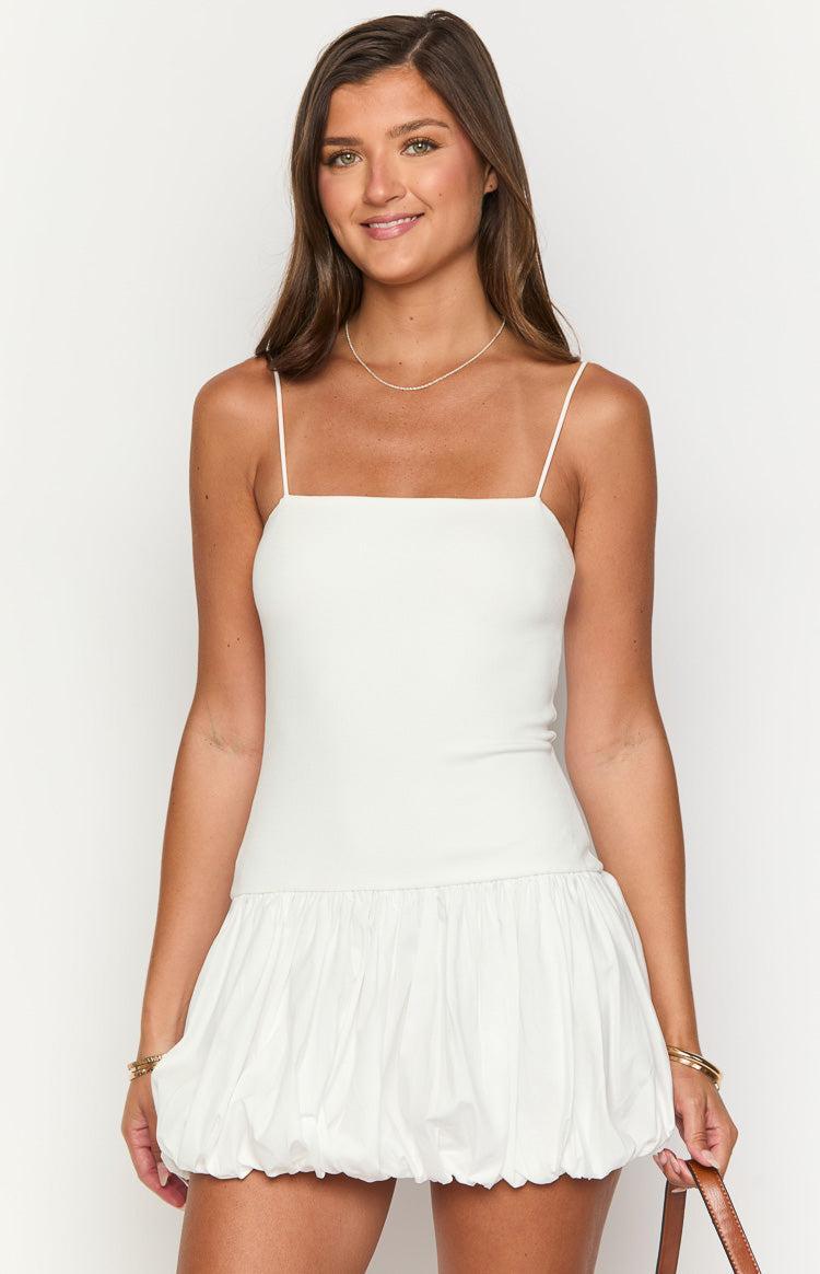 Memories White Bubble Mini Dress Girls Product Image