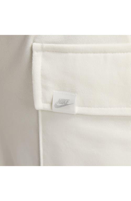 Nike Kids' Dri-FIT Oversize French Terry Cargo Sweatpants in Sail at Nordstrom, Size Xs Product Image