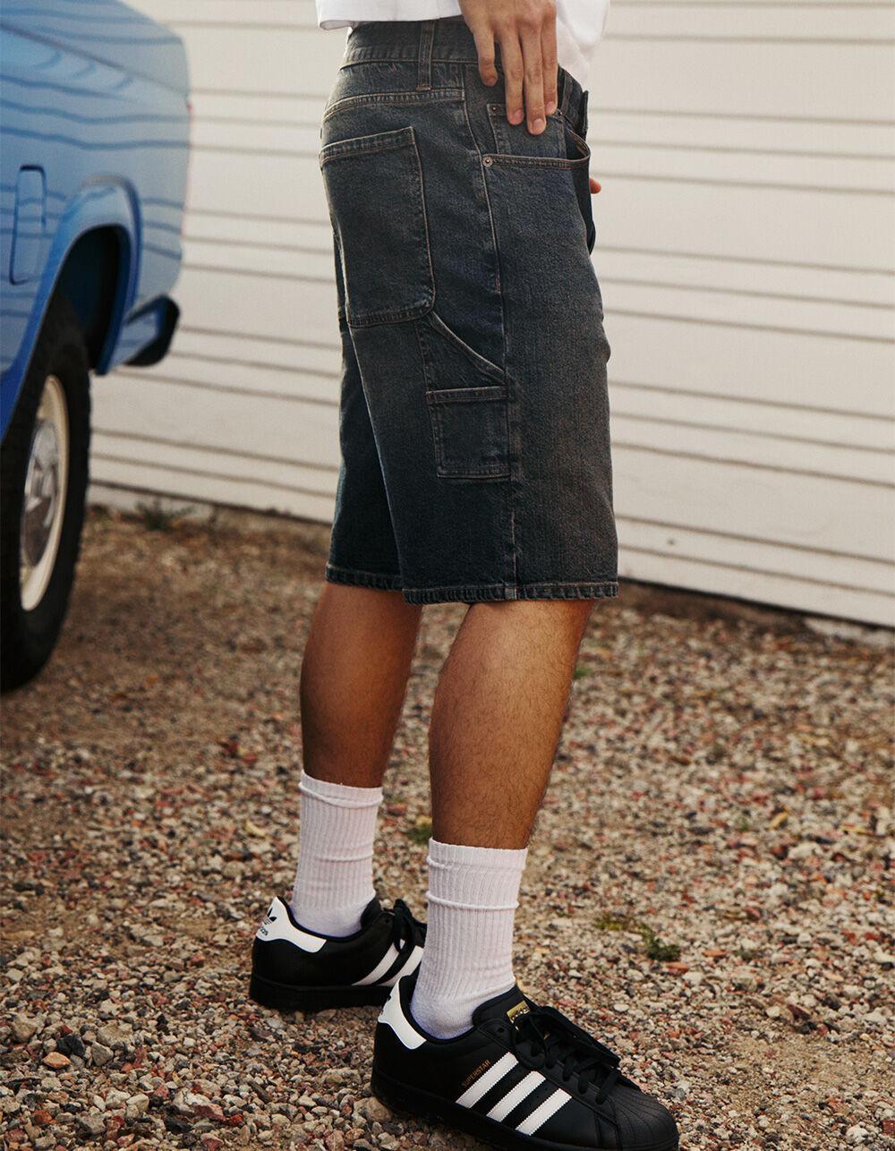 RSQ Mens Loose Denim Carpenter Shorts - INK Product Image