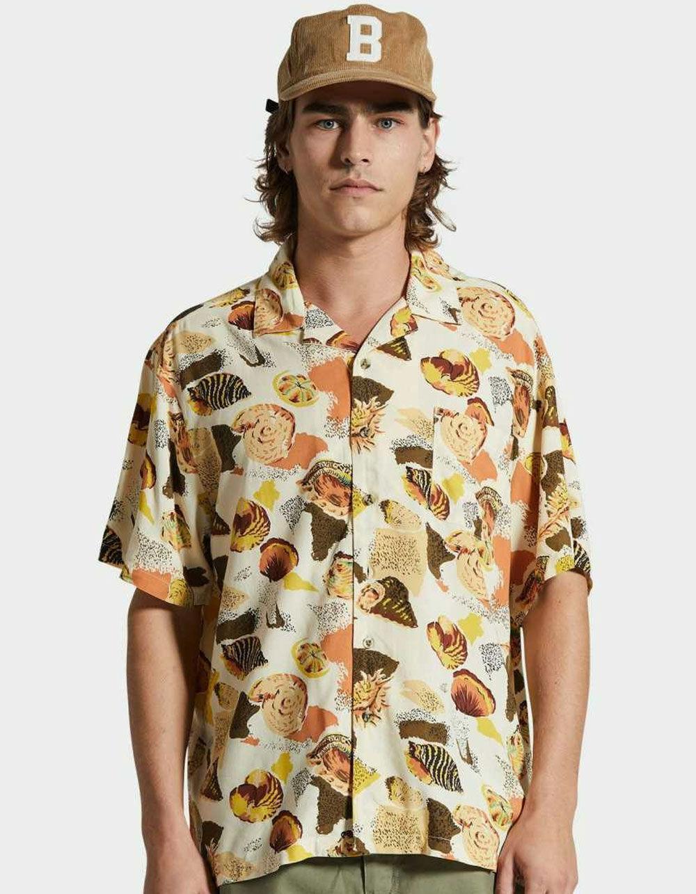 BRIXTON Bunker Reserve Mens Camp Collar Button Up Shirt Product Image