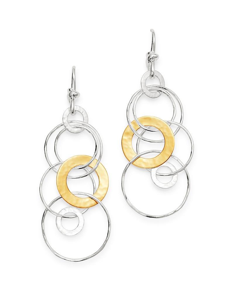 Womens Classico Chimera Two-Tone Hammered Jet Set Earrings Product Image