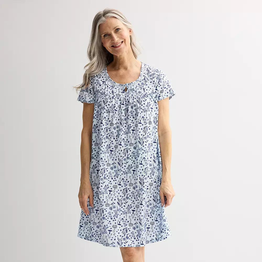 Womens Croft & Barrow Knit Sleep Gown Product Image