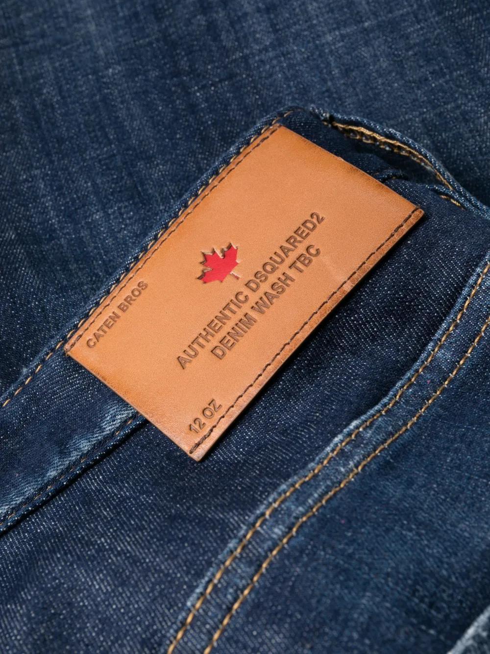 slim-cut stretch-cotton jeans Product Image