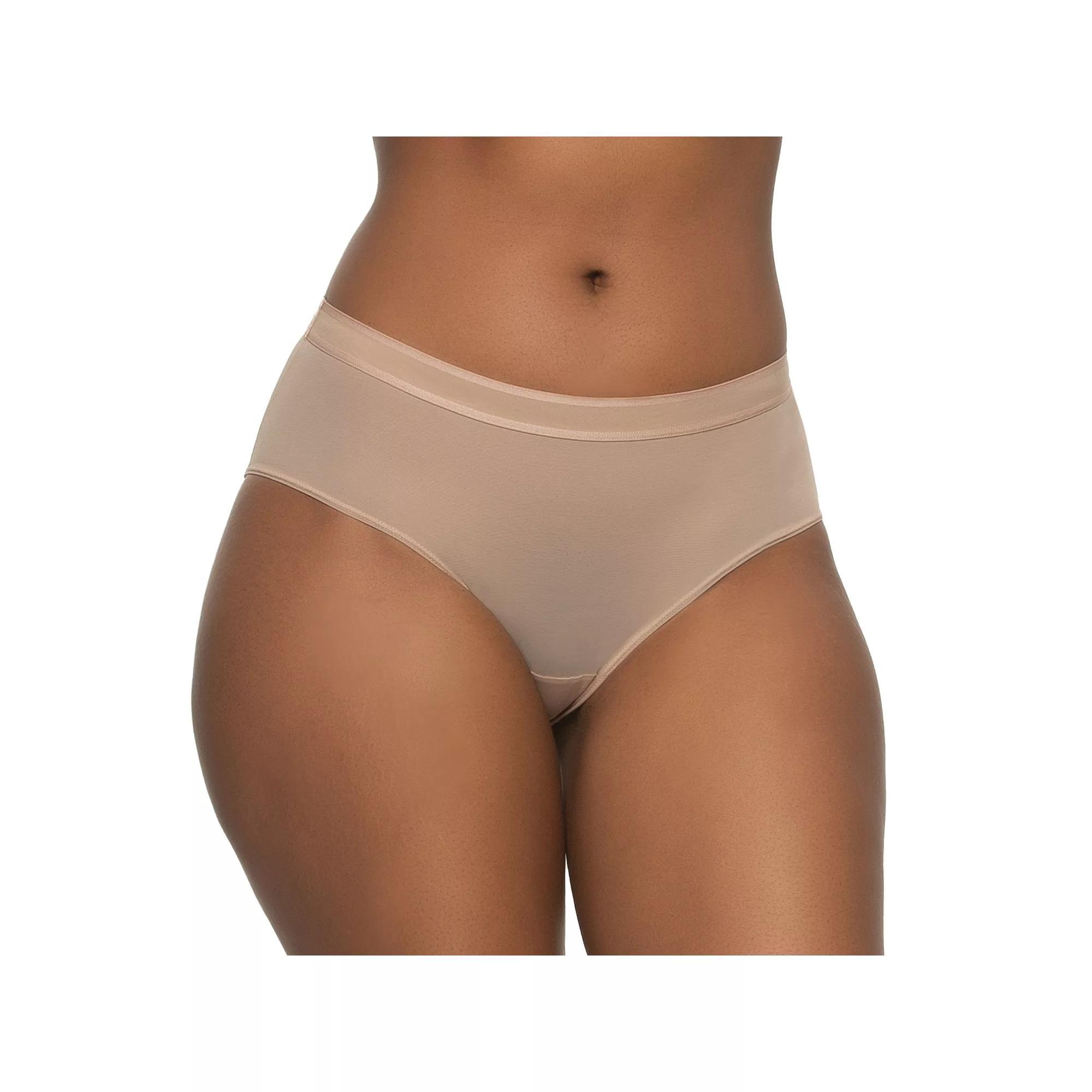 Women's Paramour by Felina Ethereal Mesh Hipster Panty 735159, Size: Medium, Black Product Image
