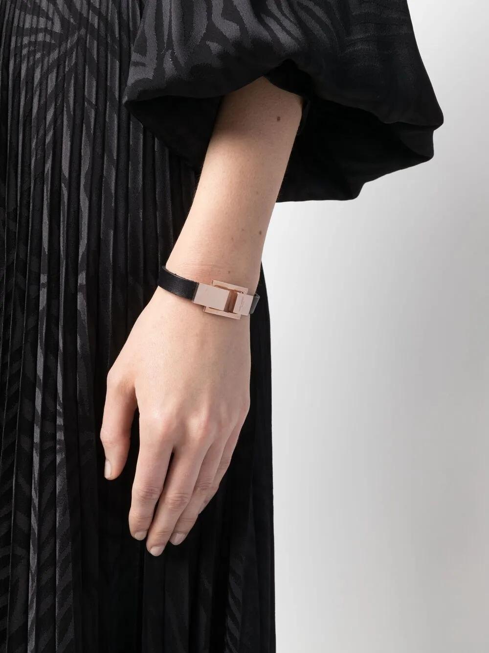 clasp leather bracelet Product Image