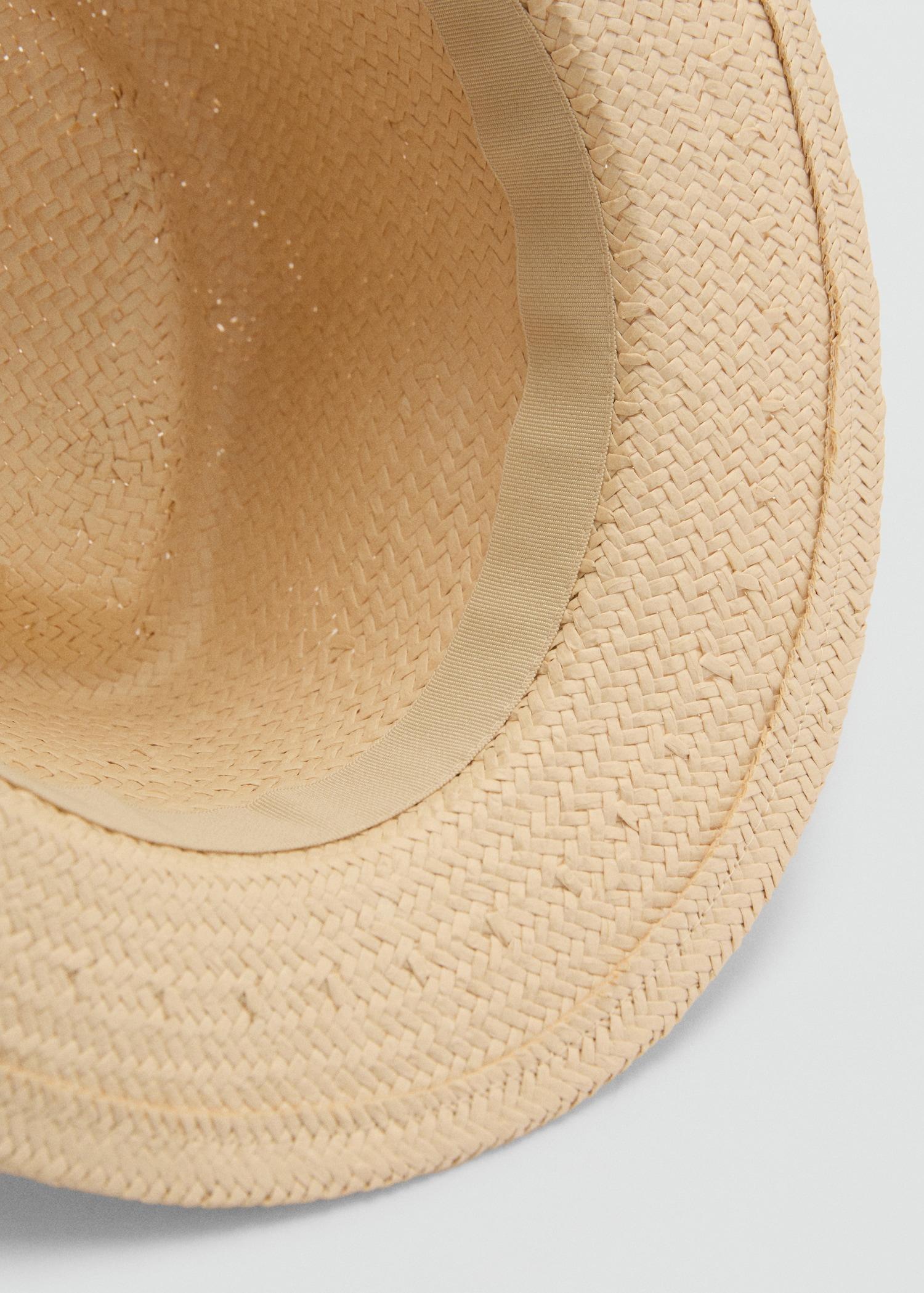 Natural fiber bow hat - Women | MANGO USA Product Image