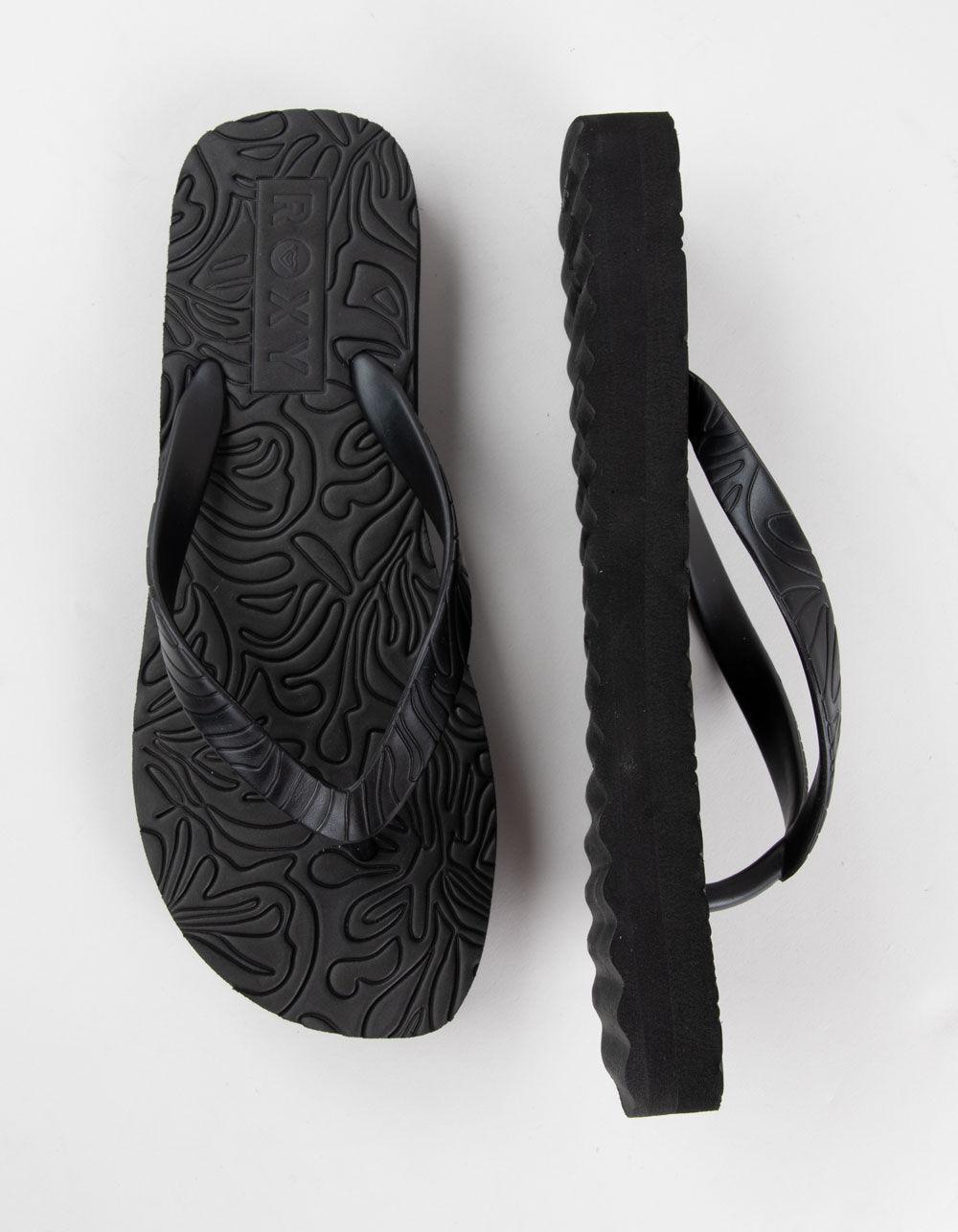 ROXY Beach Up Womens Thong Sandals - BLACK Product Image