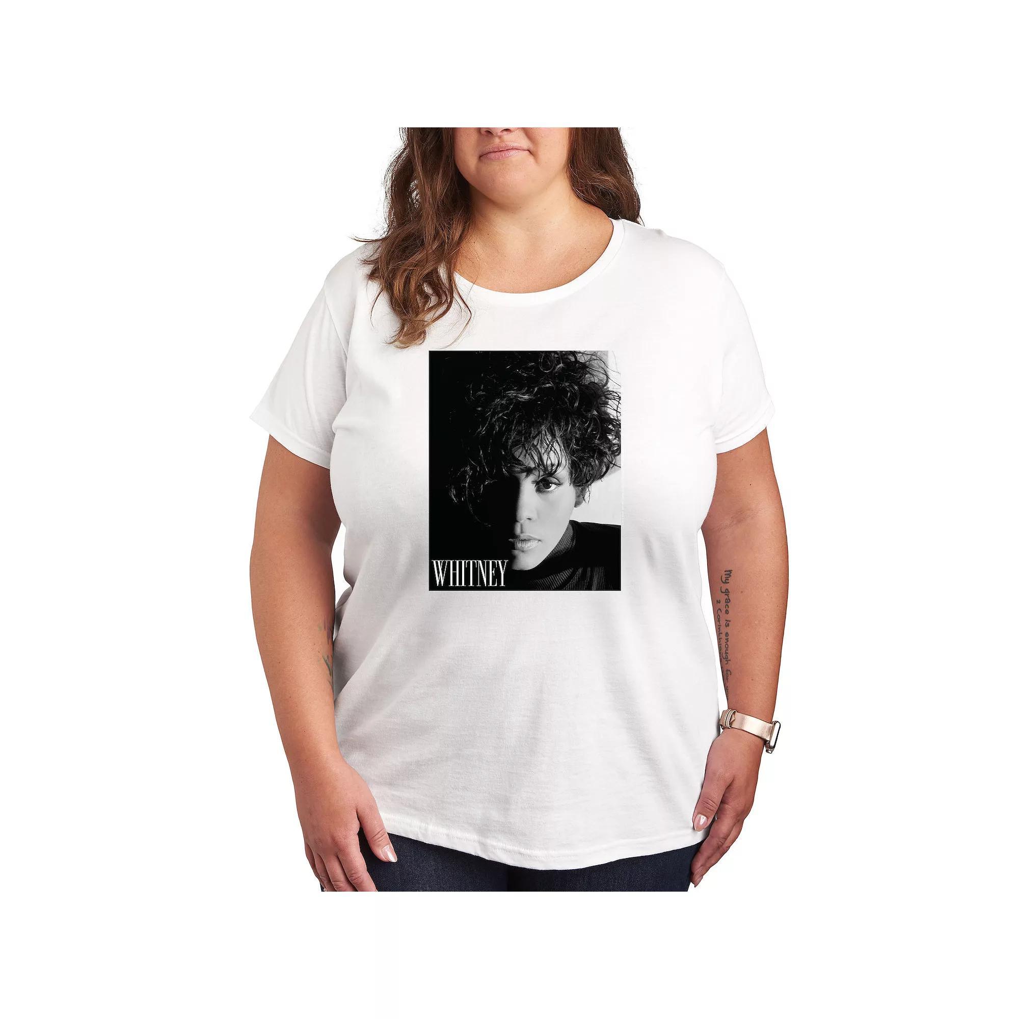 Plus Whitney Houston Box Graphic Tee, Womens Product Image