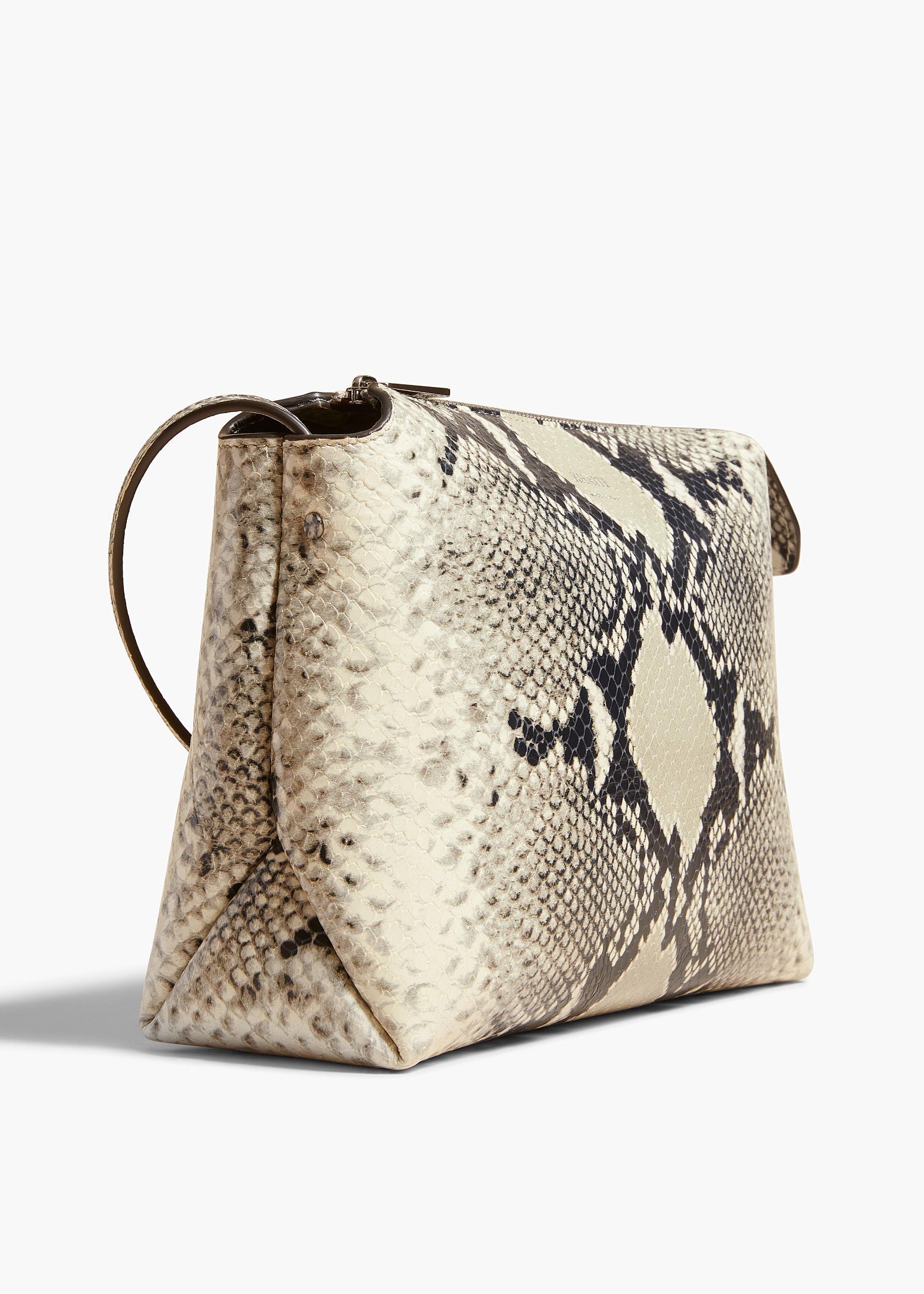 Lina Crossbody Bag in Natural Python-Embossed Leather Product Image