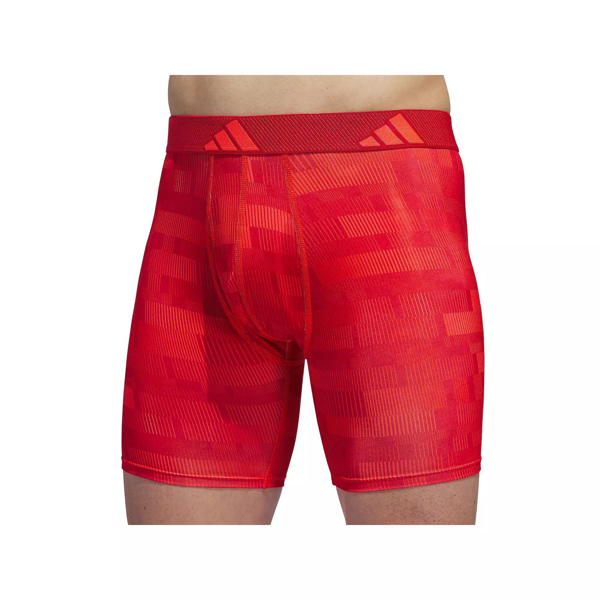 Men's adidas Microfiber Boxer Brief, Size: XL, Haste Solar Red Product Image