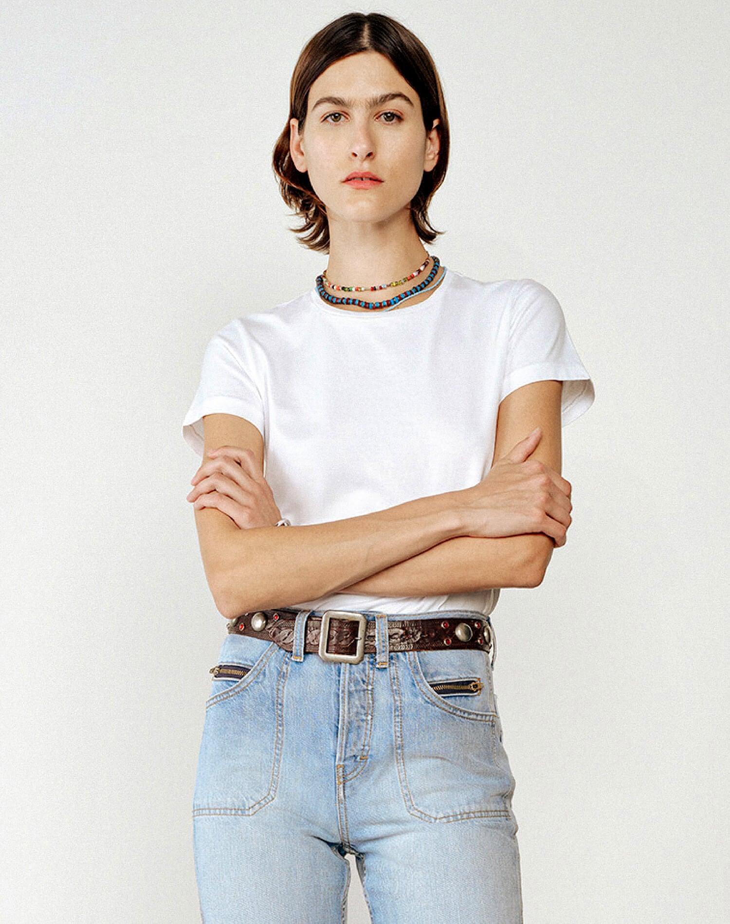 Hanes Classic Tee - Optic White Female Product Image