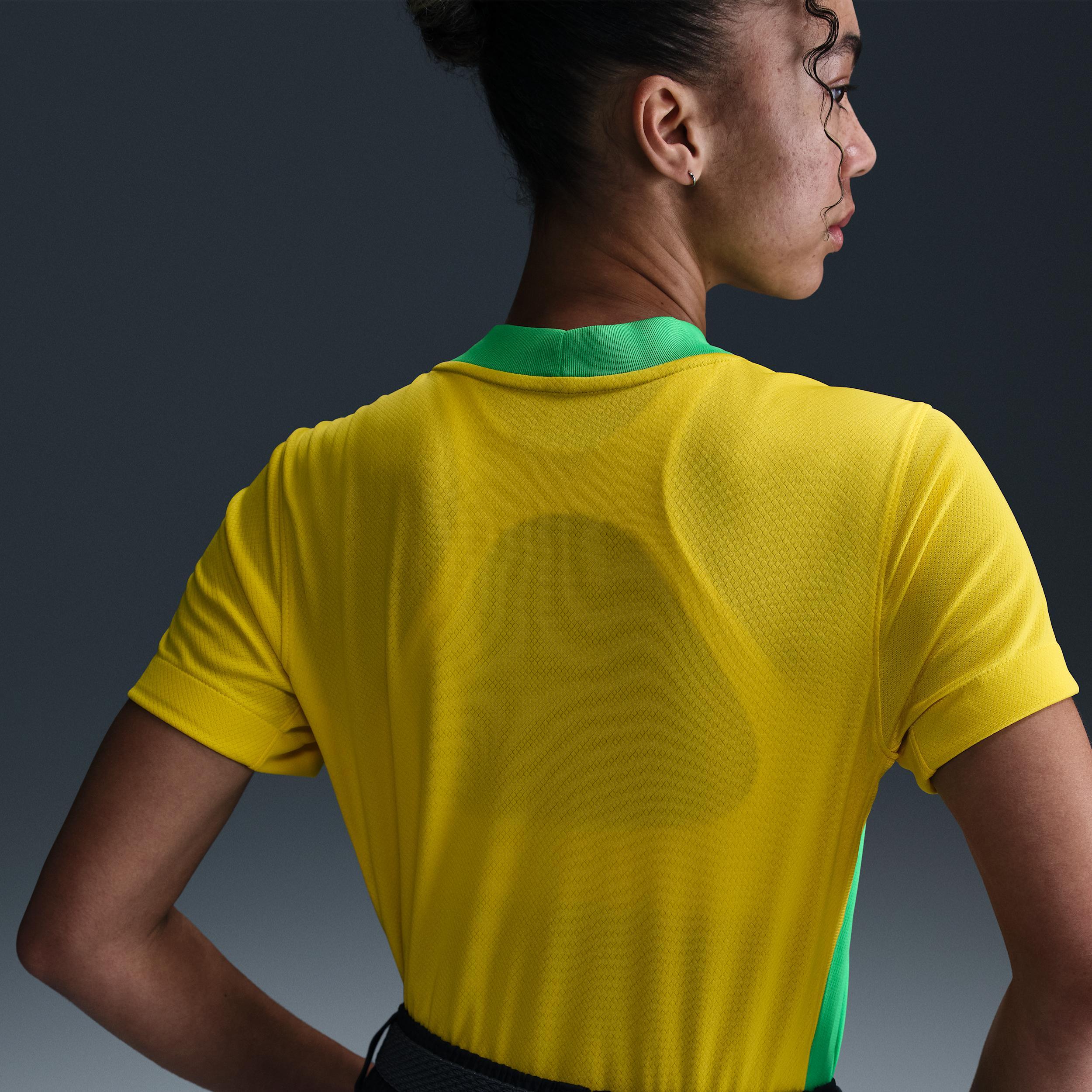Brazil 2025 Stadium Home (Team) Nike Women's Dri-FIT Soccer Replica Jersey Product Image
