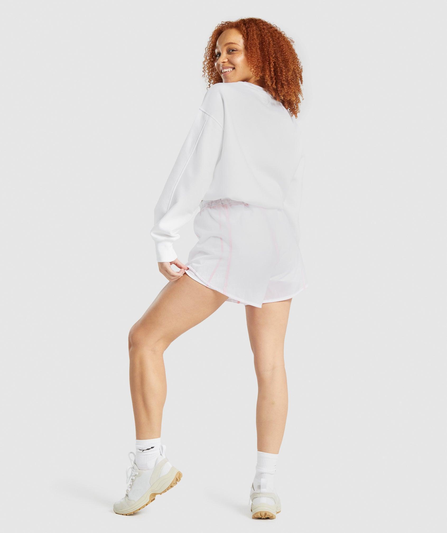 Gymshark Pulse 2 in 1 Shorts - White Female Product Image