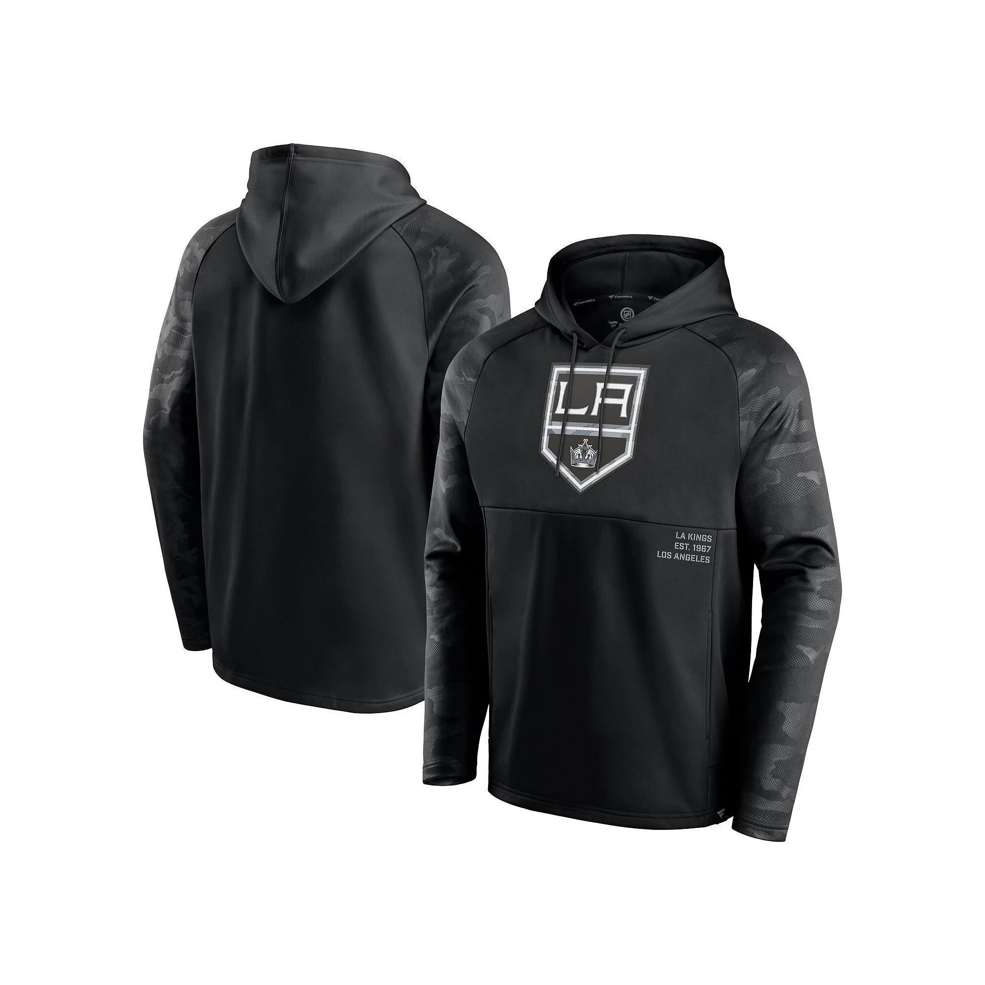 Men's Fanatics Burgundy Colorado Avalanche Shade Defender Raglan Pullover Hoodie, Size: 3XL, Med Re Product Image