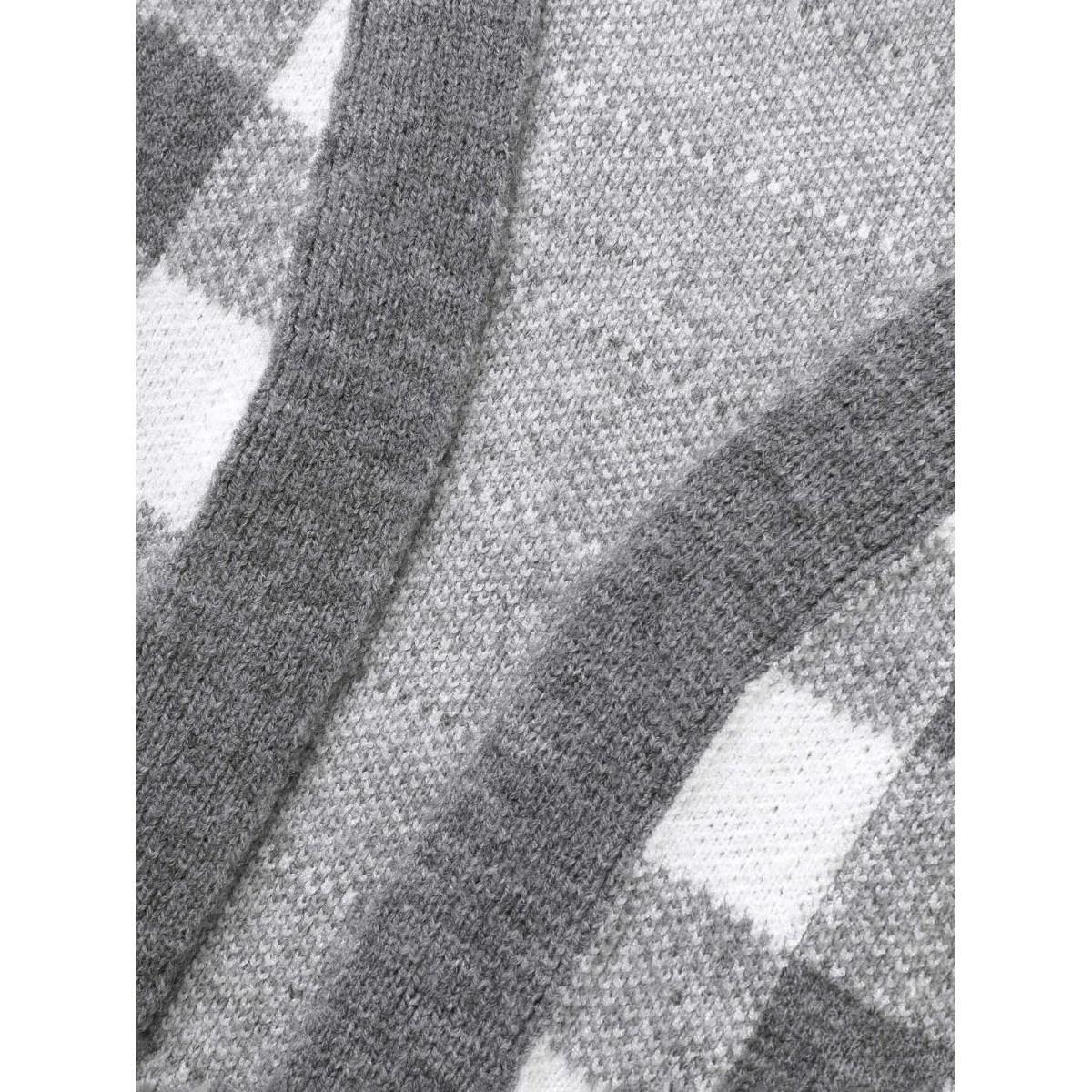 Plus Size Supersoft Essentials Plaid Drop Shoulder Cardigan DimGray Women Casual Loose Long Sleeve Everyday Cardigans BloomChic 28/5X Product Image
