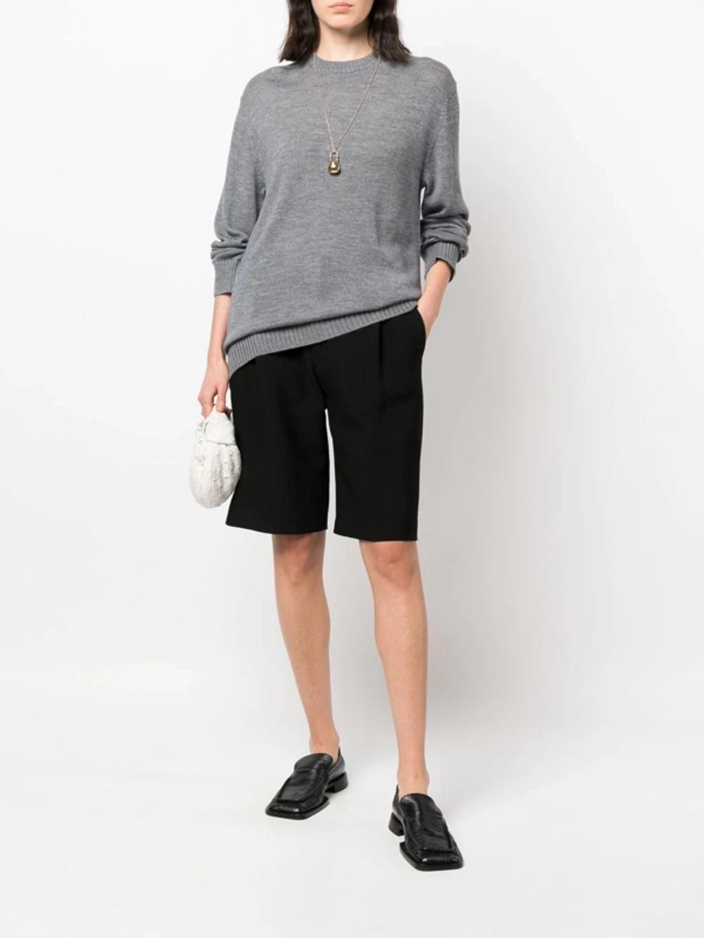 JIL SANDER Fine-knit Wool Jumper In Nude & Neutrals Product Image