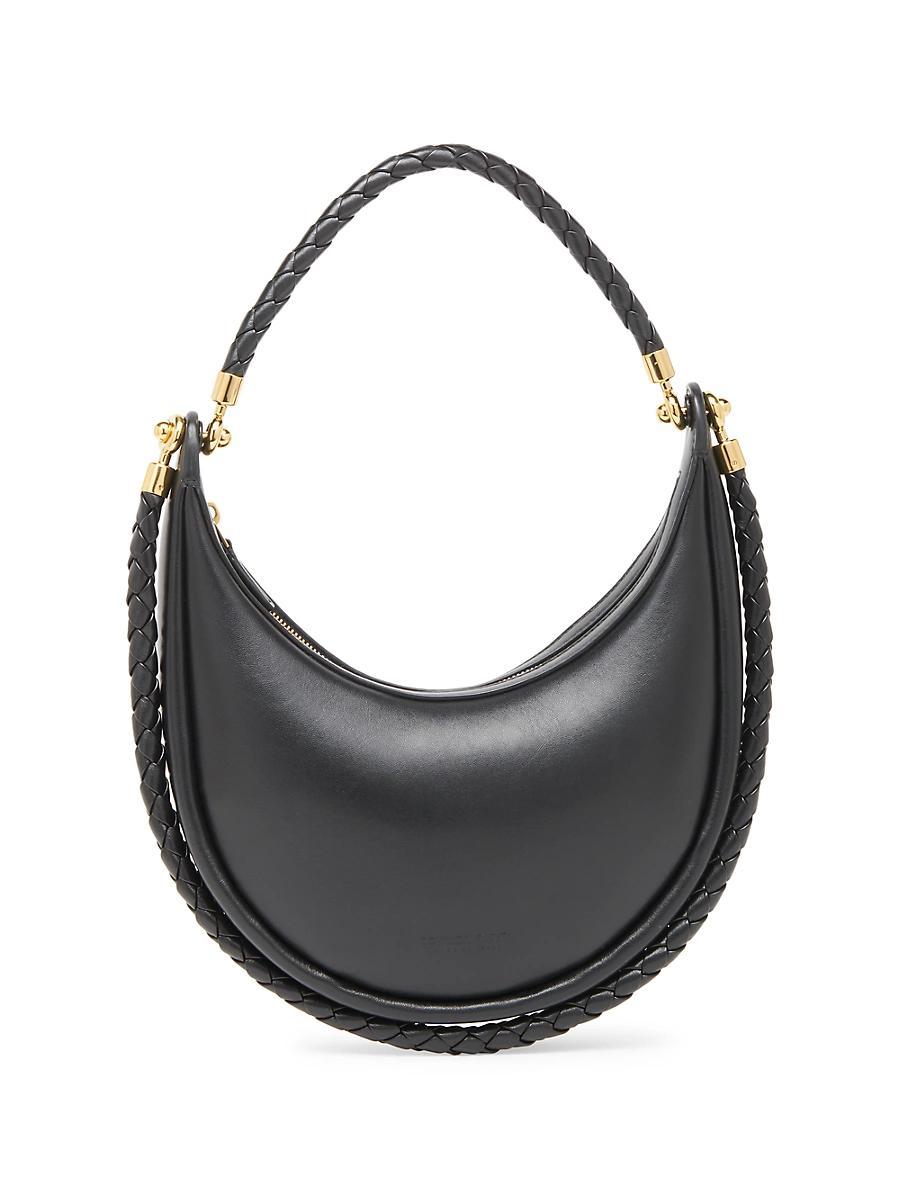 Womens Hula Hoop Leather Hobo Bag Product Image