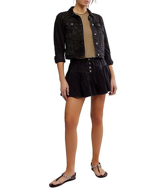 We The Free Free People Roselle High Rise Denim Mini Skirt Product Image