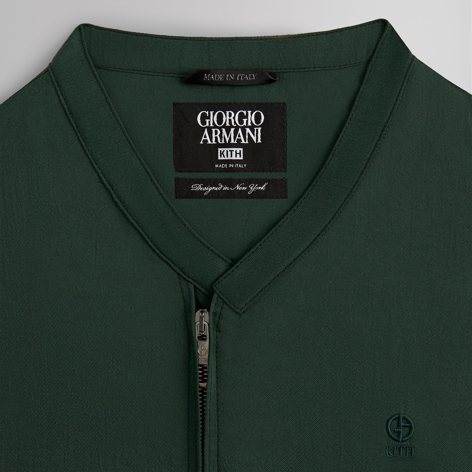 Kith & Giorgio Armani Front Zip Shirt - Stadium Male Product Image