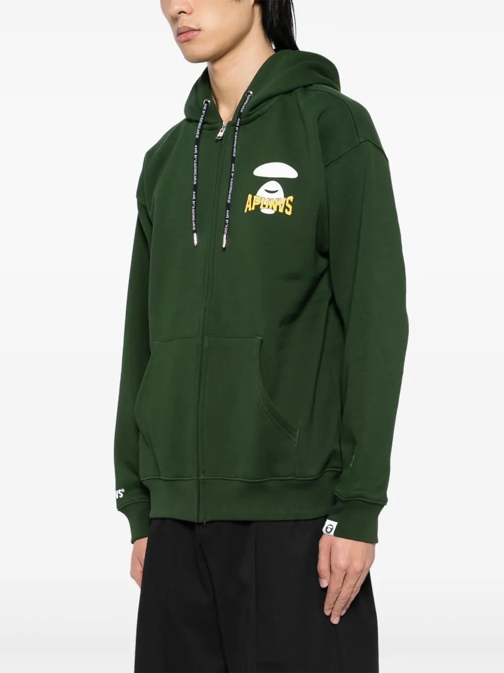 logo-print hooded jacket Product Image