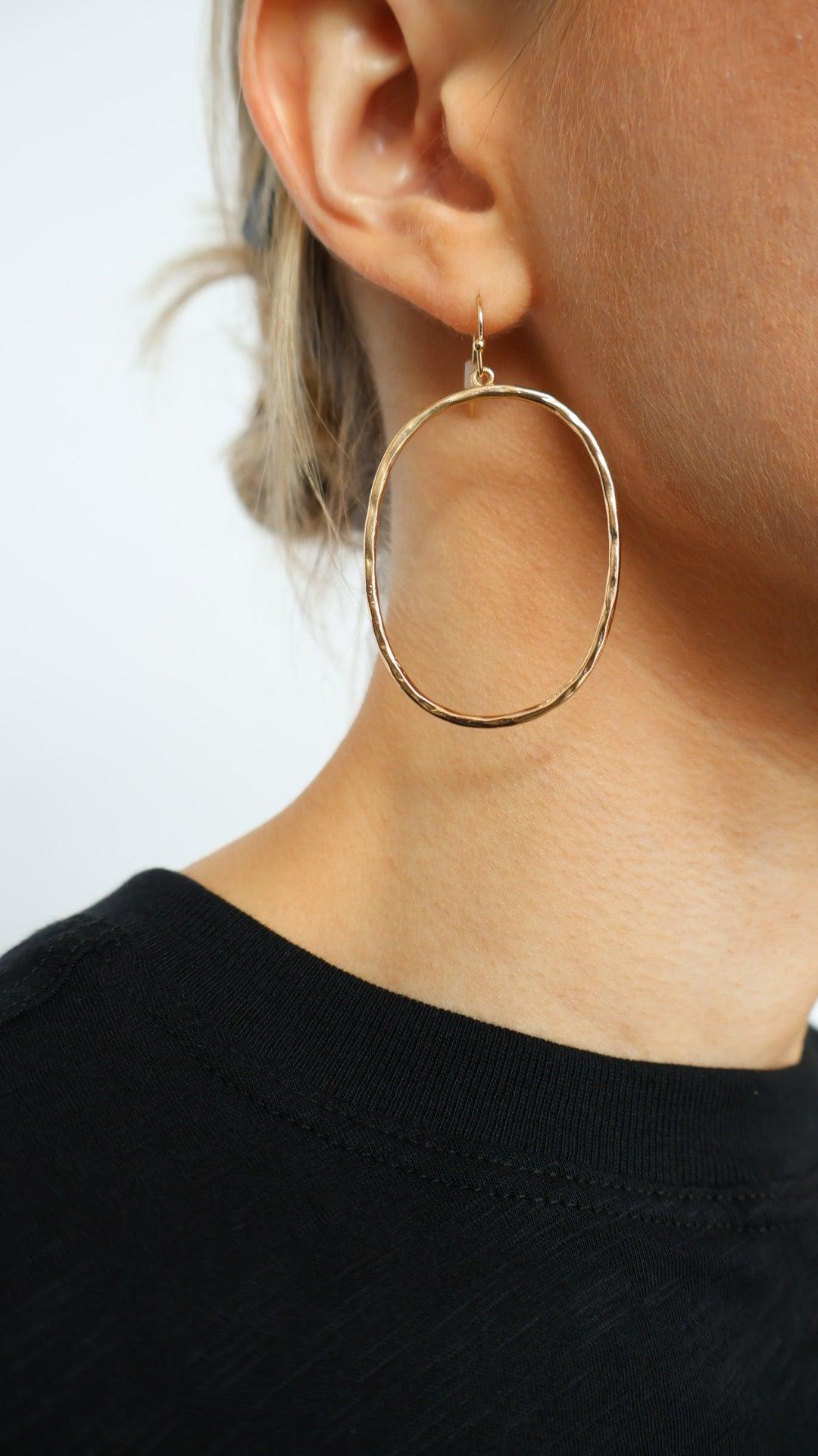 Jameson Hammered Earrings Product Image