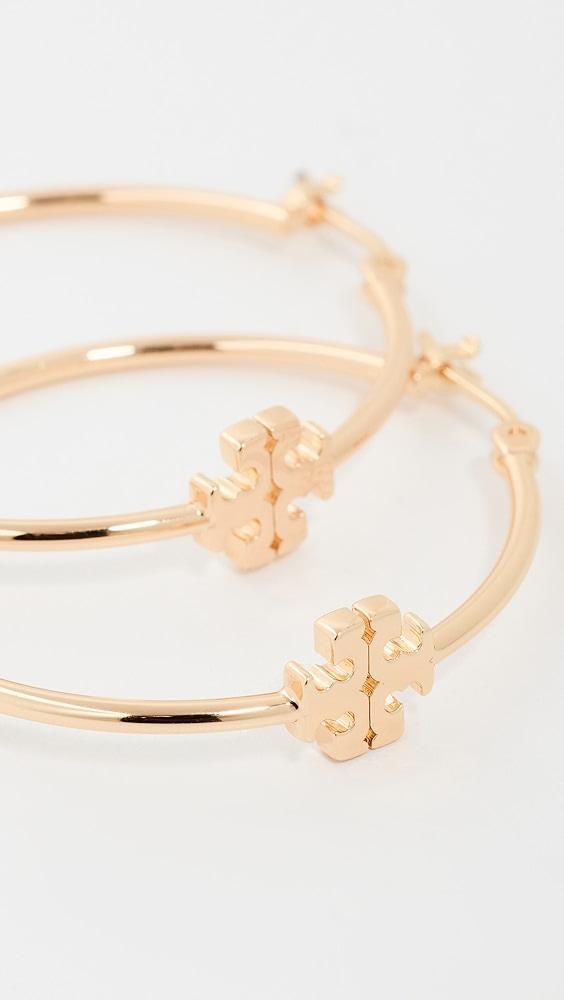 Tory Burch Eleanor Hoop Earrings | Shopbop Product Image