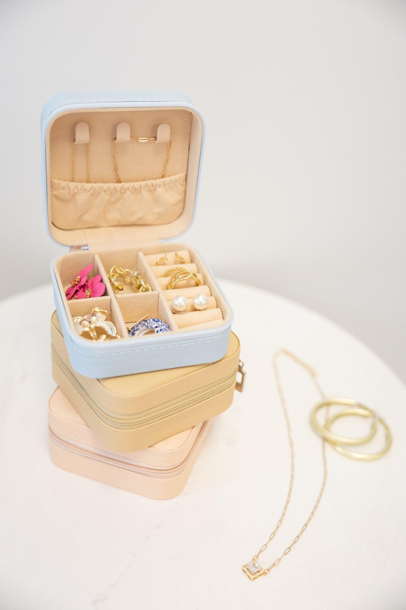All Together Now Taupe Brown Travel Jewelry Case Female Product Image