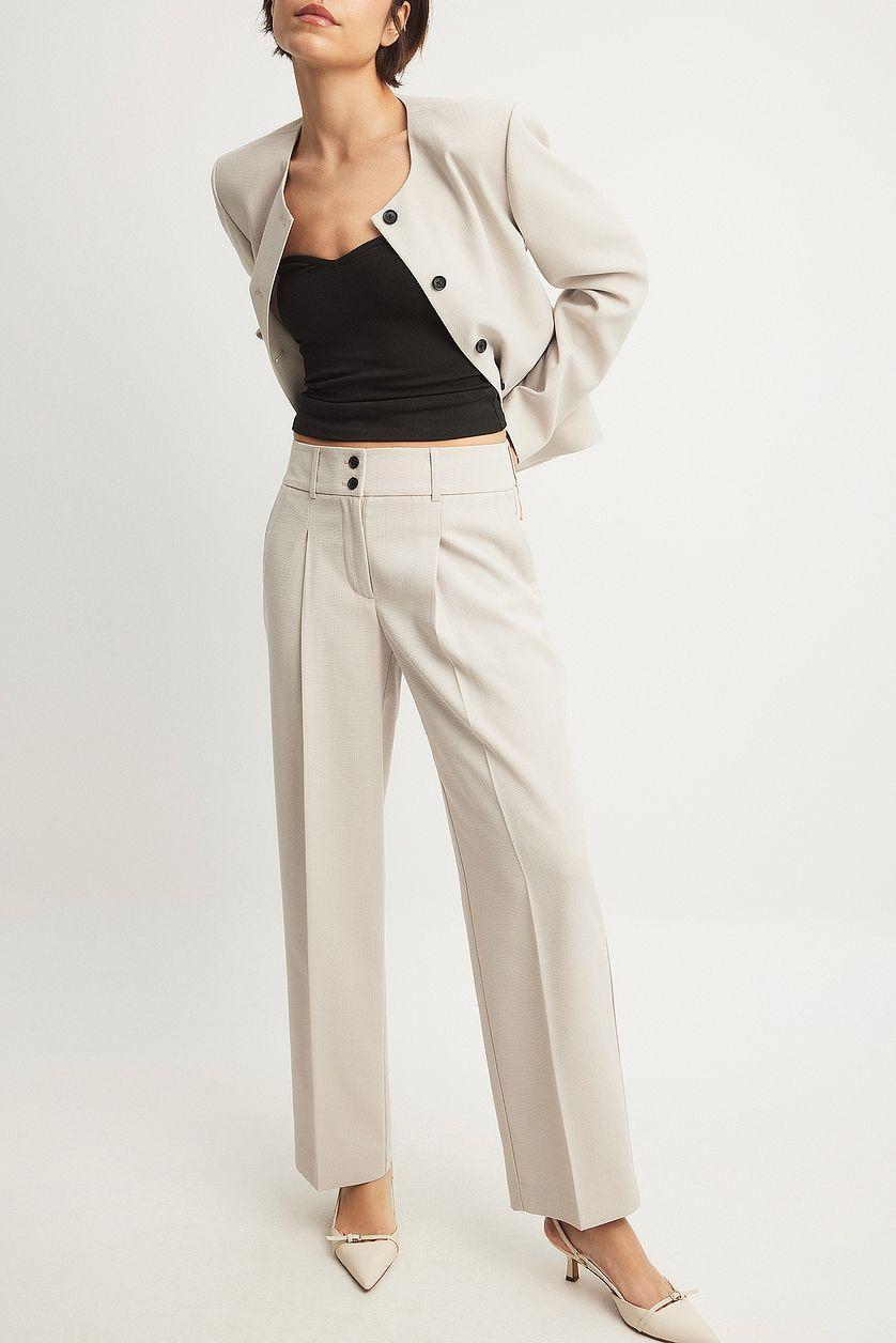 Loose Mid Waist Trousers Product Image
