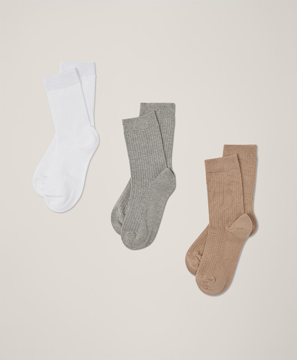 Womens The Perfect Crew Socks 3-Pack 1S Product Image