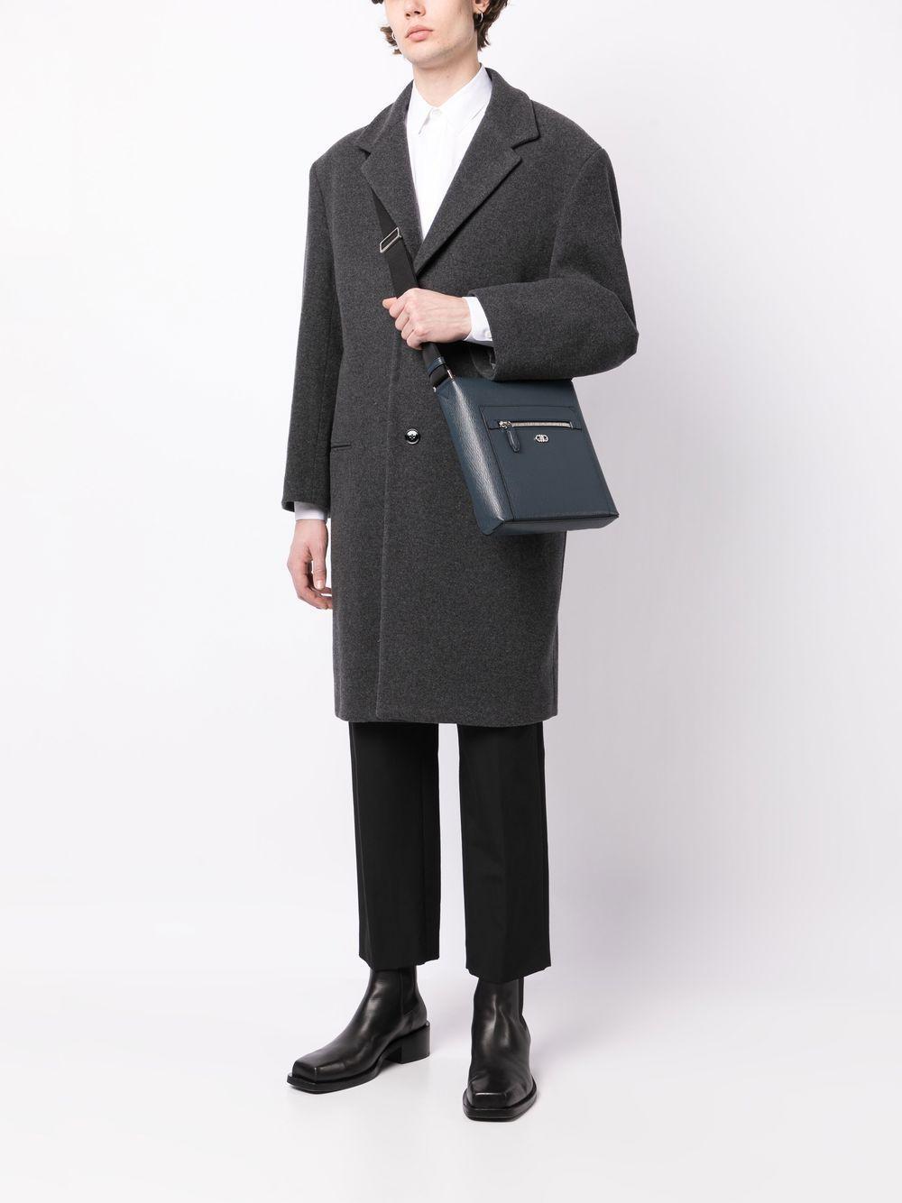 Gancini leather crossbody bag Product Image