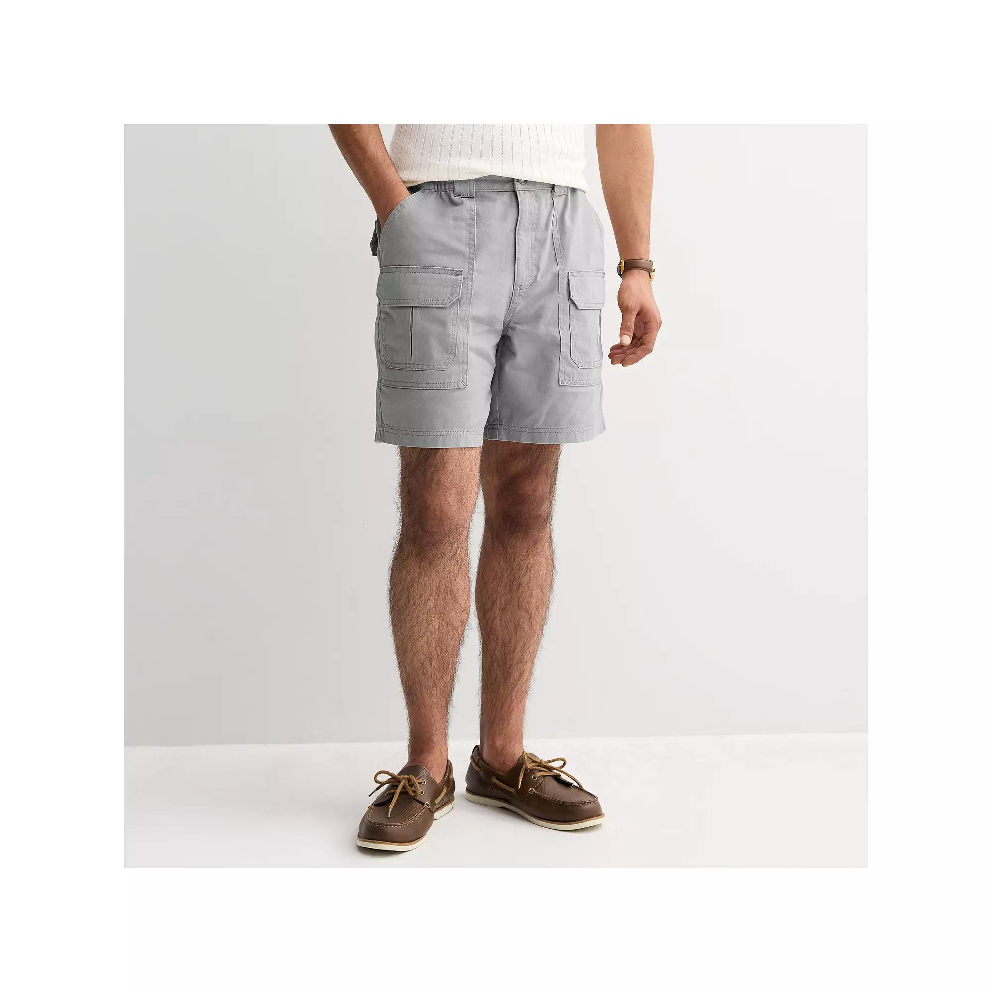 Men's Croft & Barrow® 7.5-in. Side Elastic Cargo Shorts, Size: 42 7.5 IN, Green Product Image