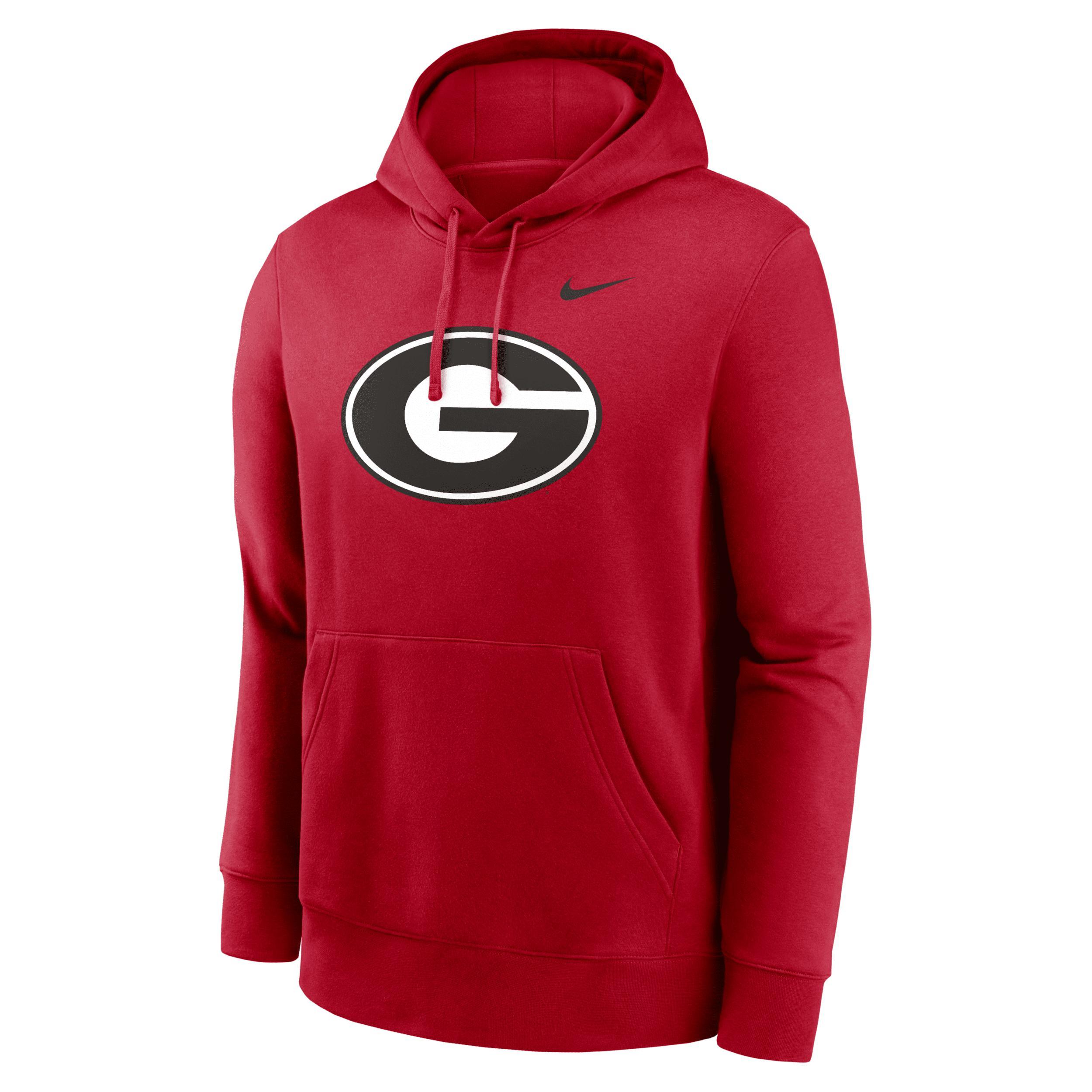 Georgia Bulldogs Primetime Evergreen Club Primary Logo Nike Men's College Pullover Hoodie Product Image
