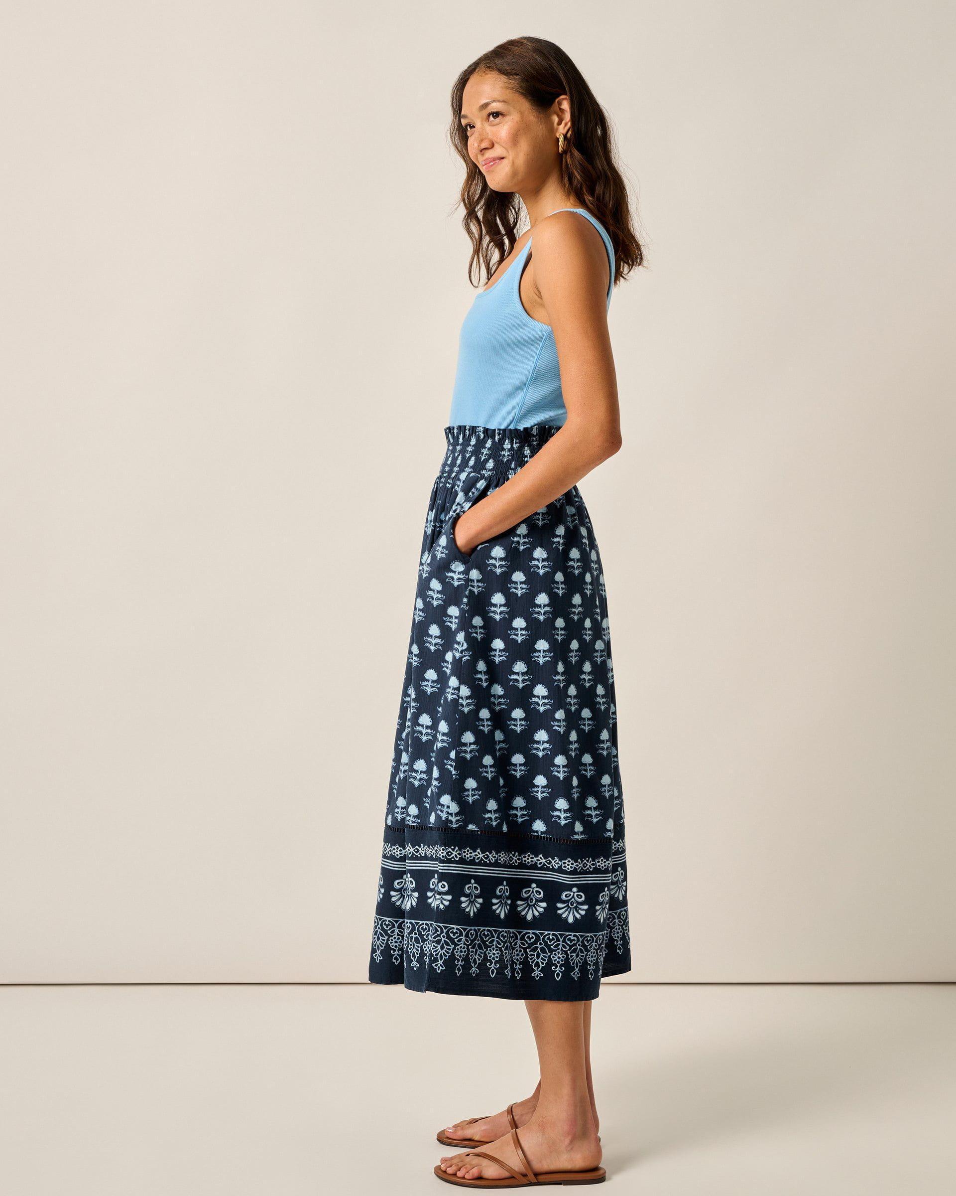 Kinsley Block Print Midi Skirt Female Product Image