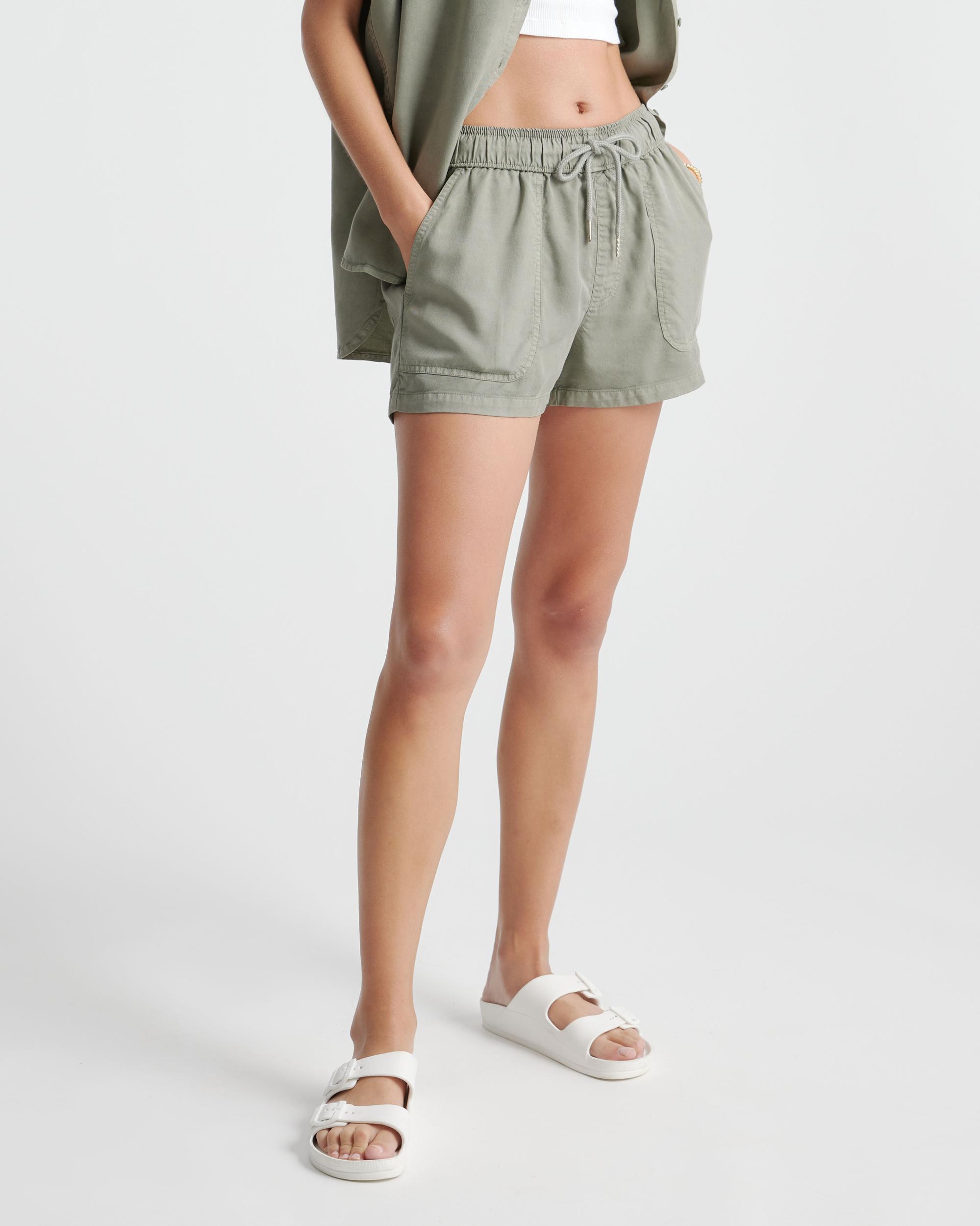 Vintage Wash Tencel Utility Short Product Image