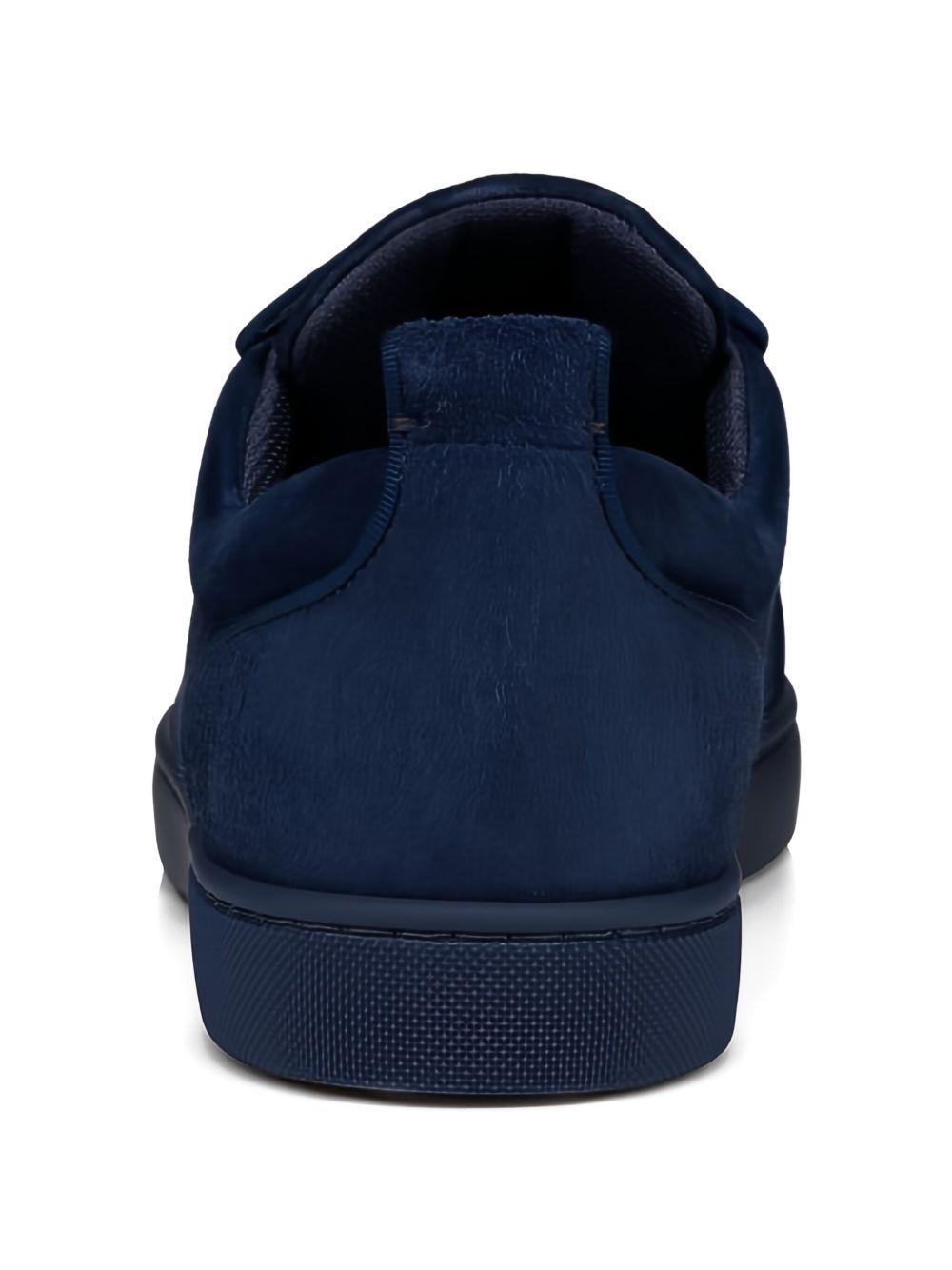 spike-embellished suede low-top sneakers Product Image