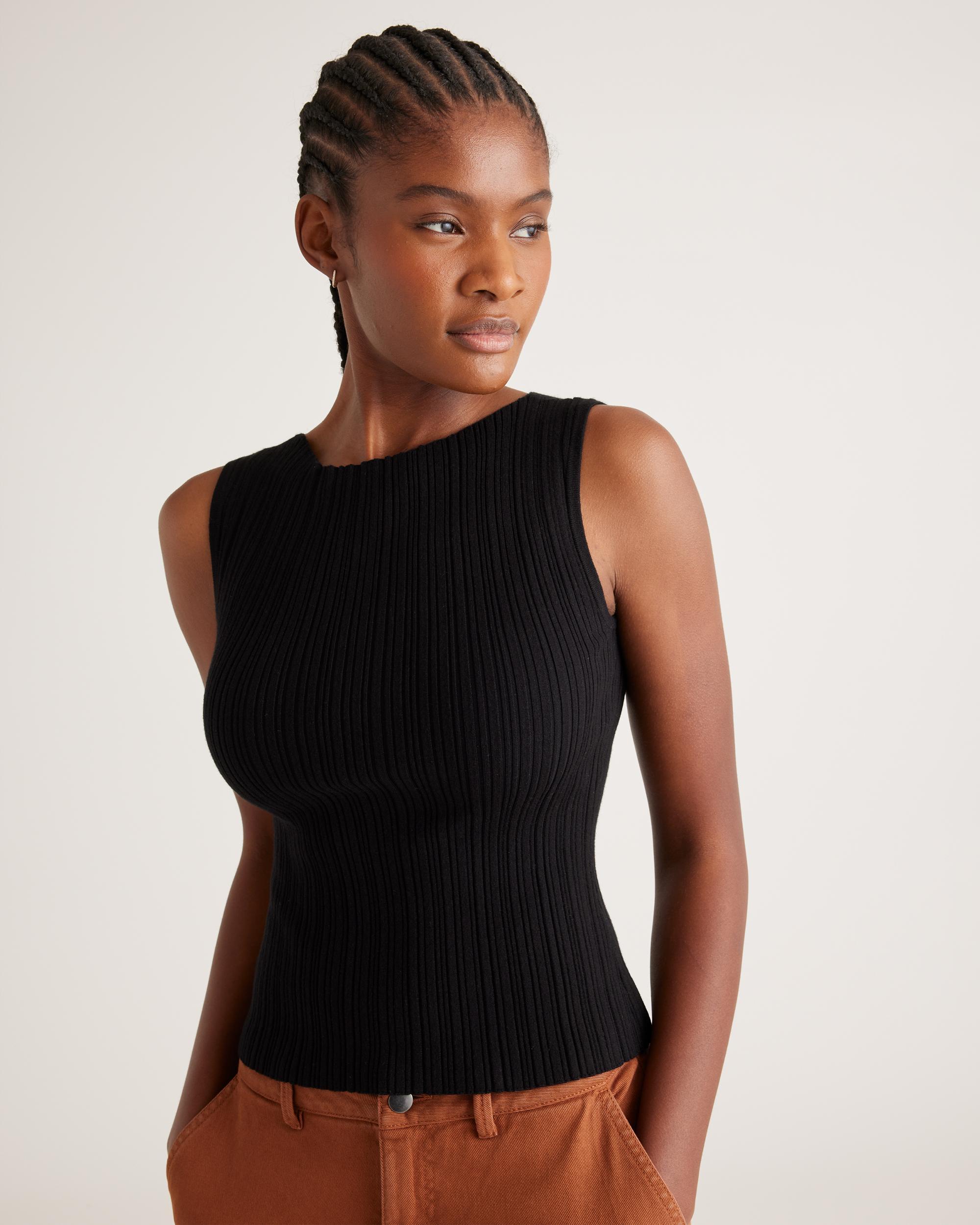 Quince | Women's Cotton Cashmere Ribbed Tank Top Product Image