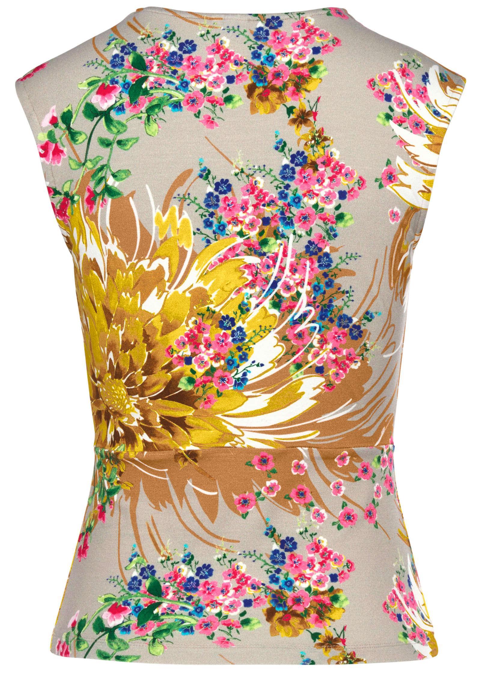 Surplice Blouse - Yellow Multi Product Image