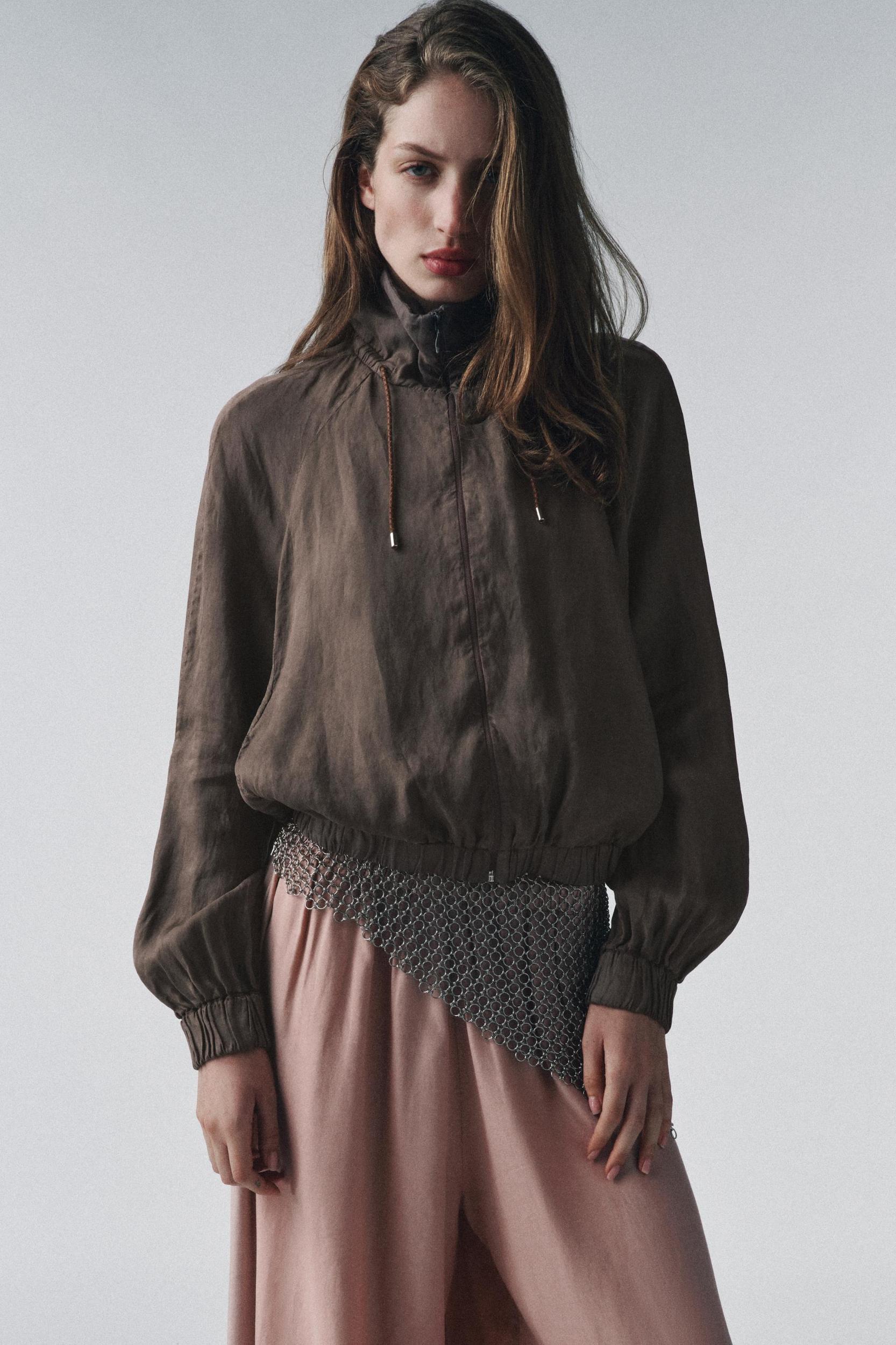 ZW COLLECTION FLOWY BOMBER JACKET Product Image